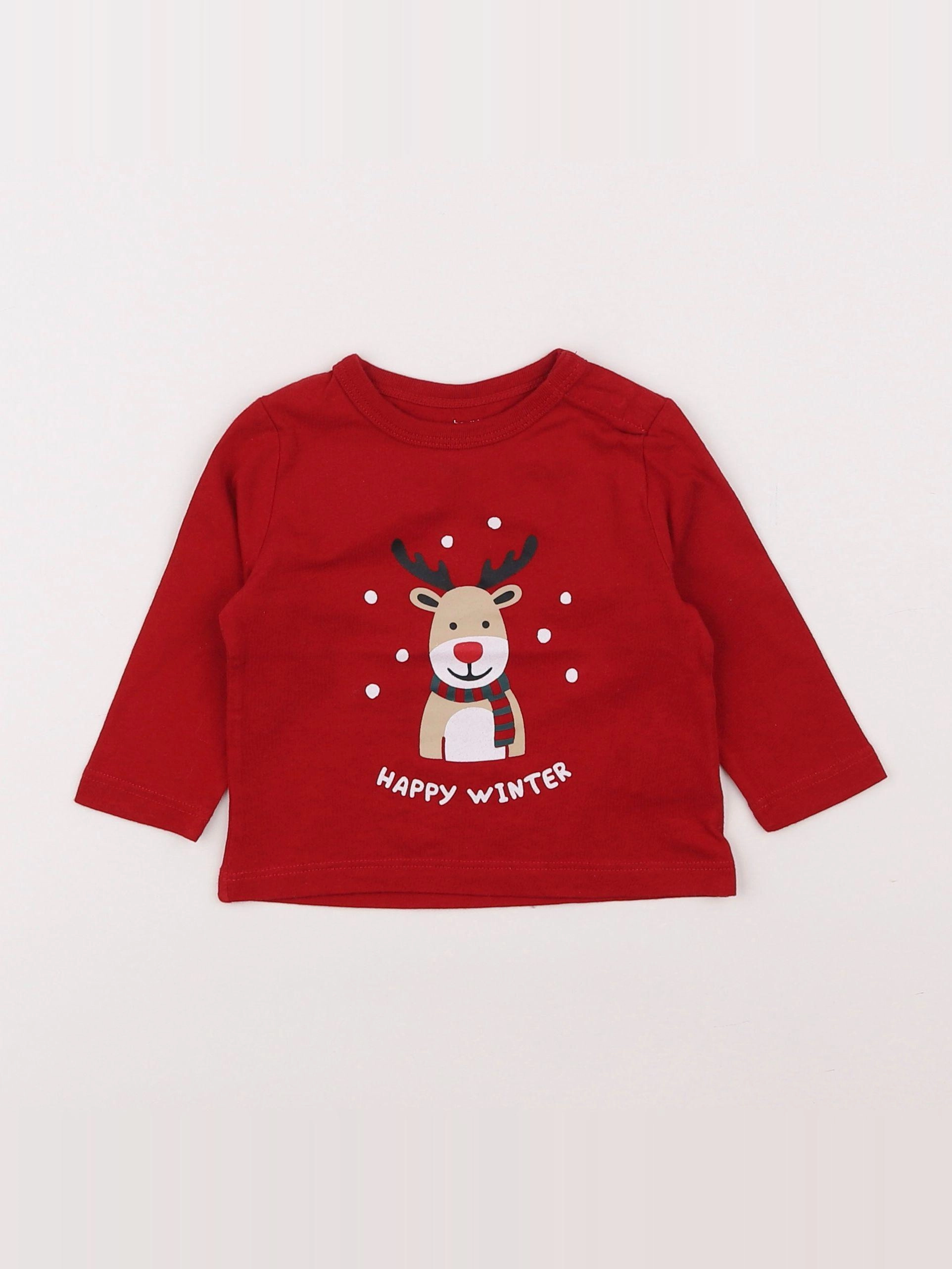 Boutchou - tee-shirt rouge - 6 mois