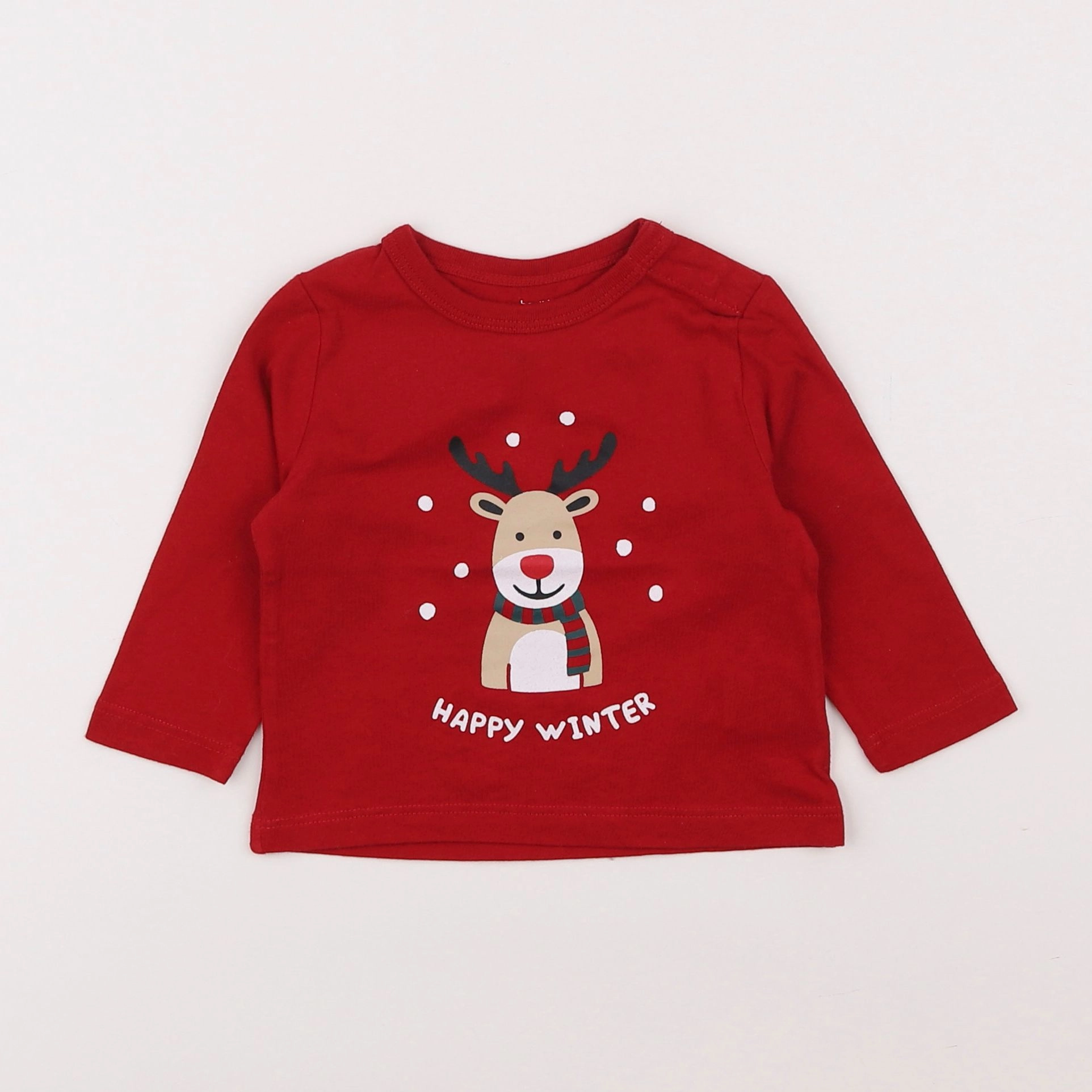 Boutchou - tee-shirt rouge - 6 mois