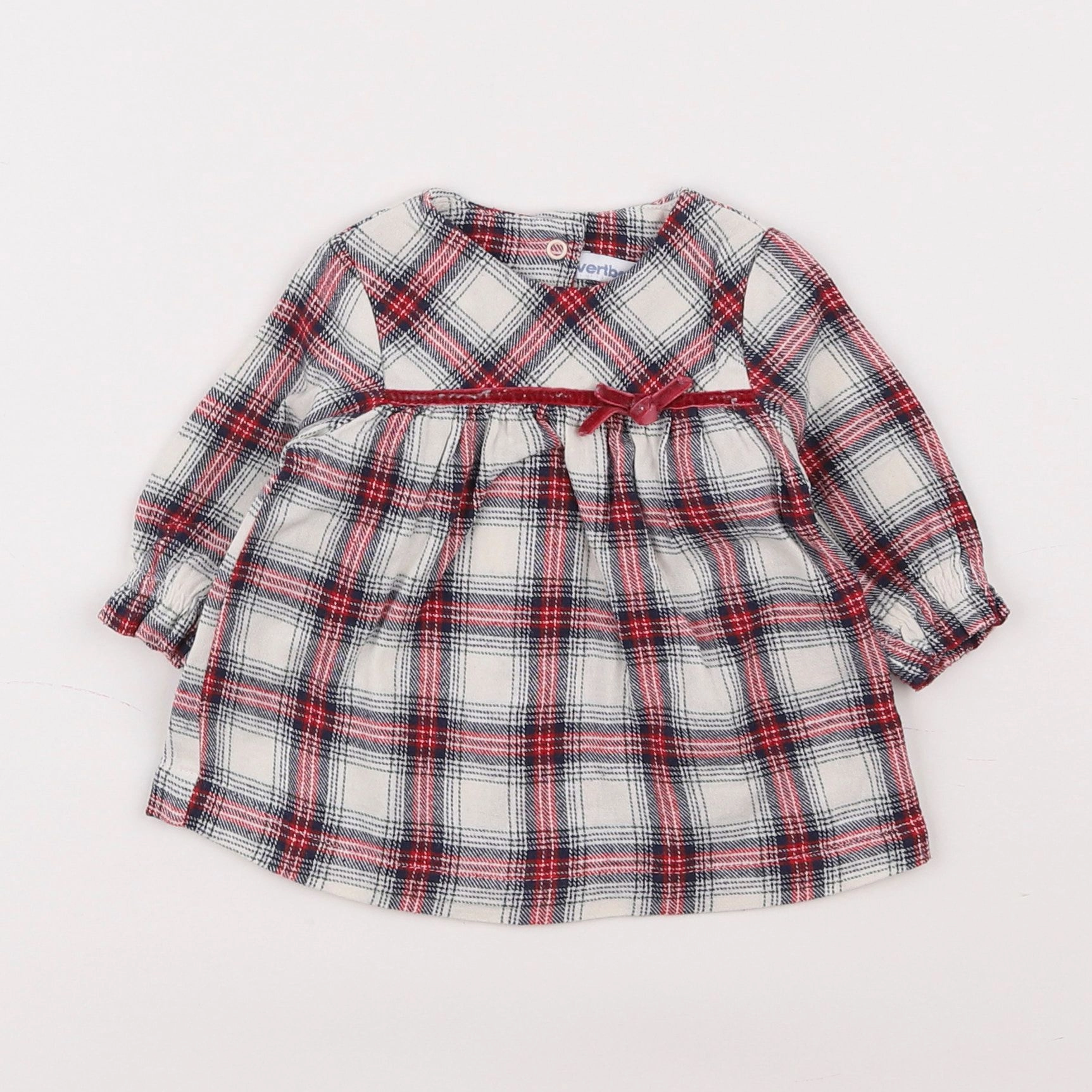 Vertbaudet - robe rouge - 1 mois