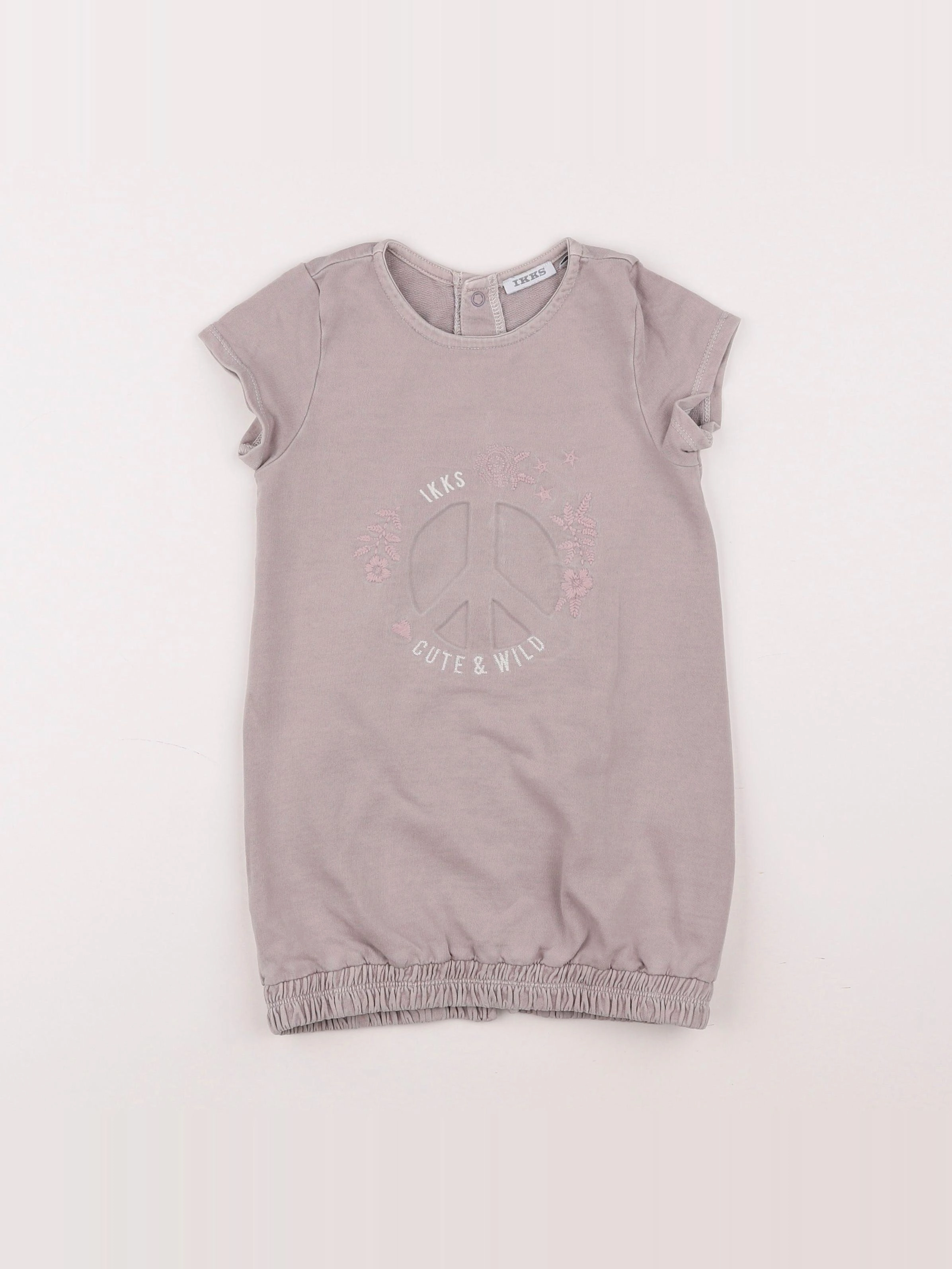 IKKS - robe violet - 2 ans