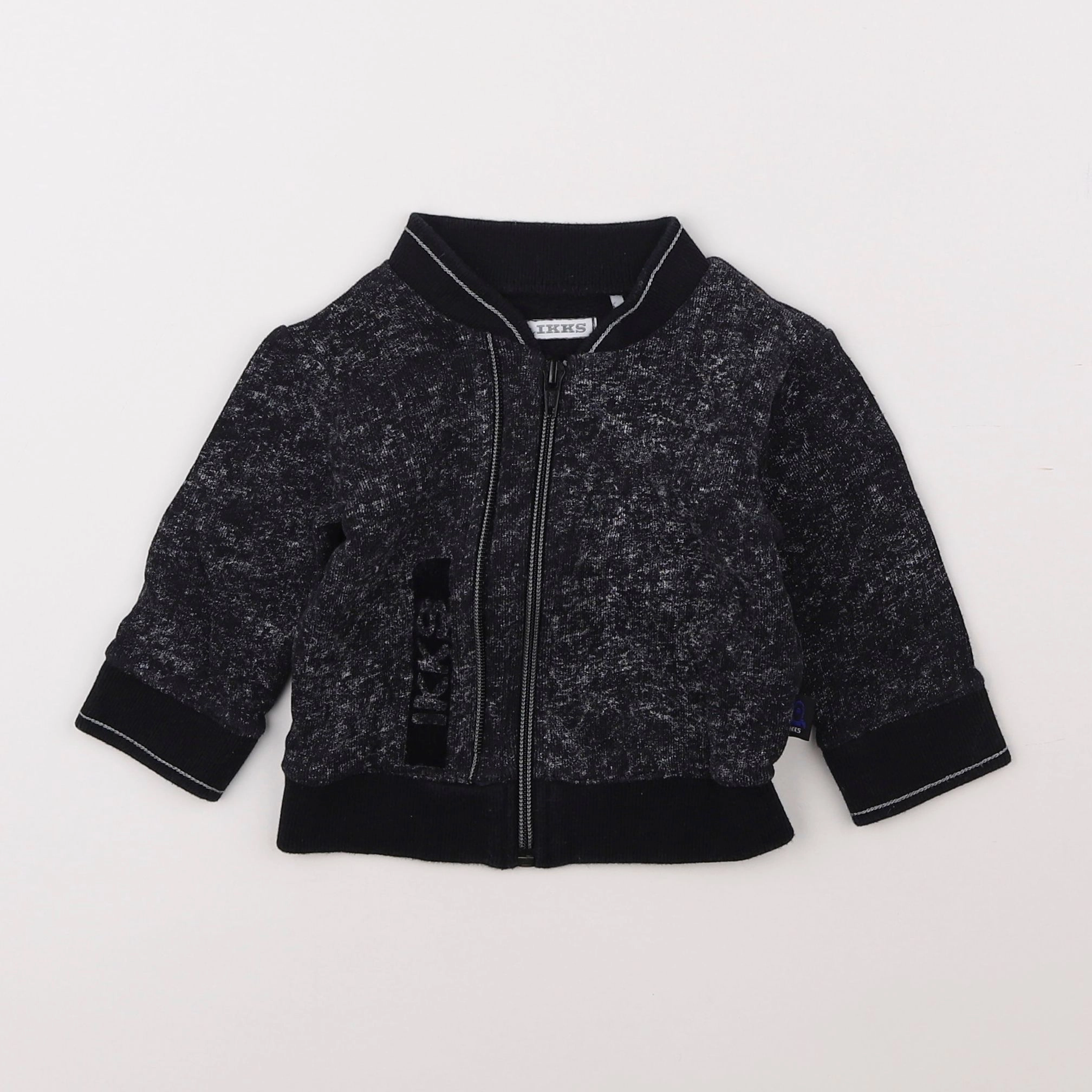 IKKS - sweat gris - 6 mois
