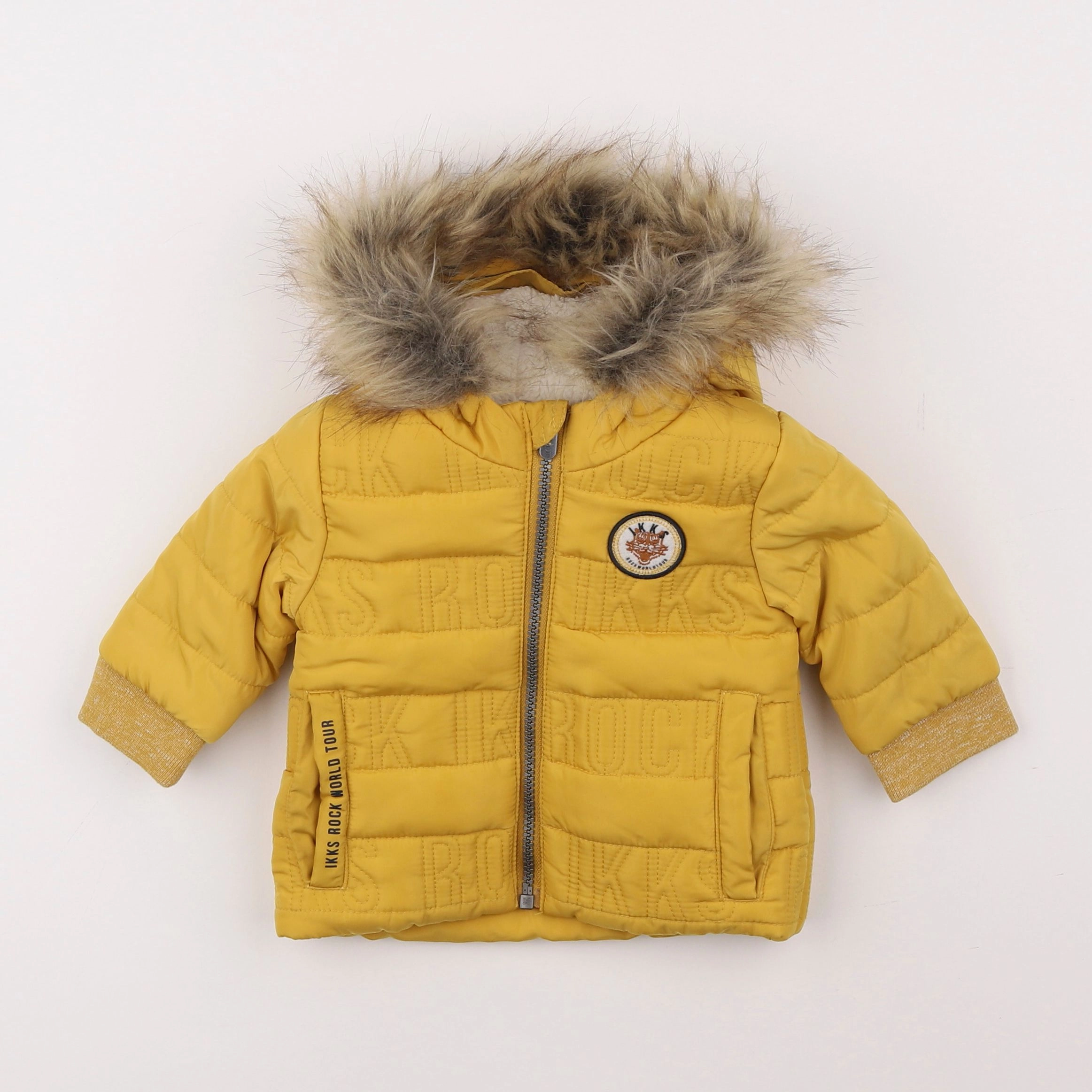 IKKS - doudoune jaune - 6 mois