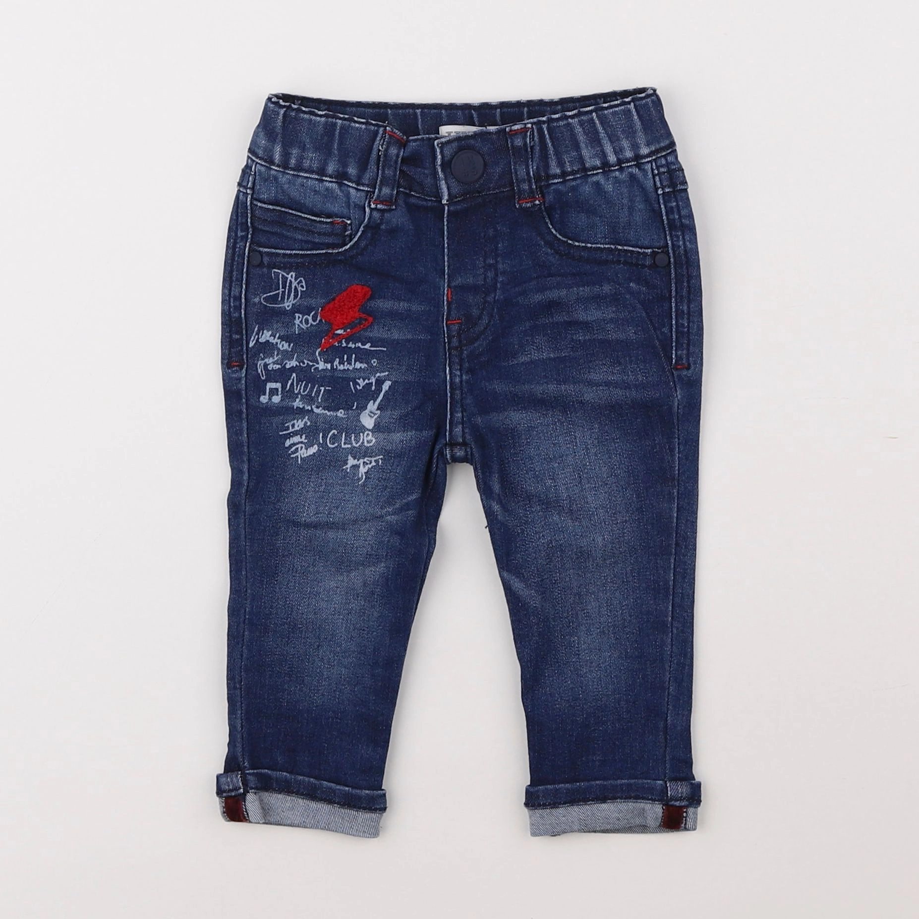 IKKS - jean bleu - 6 mois