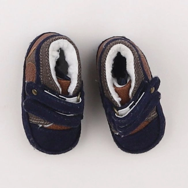 Tape à l'oeil - chaussons bleu, marron - pointure 16