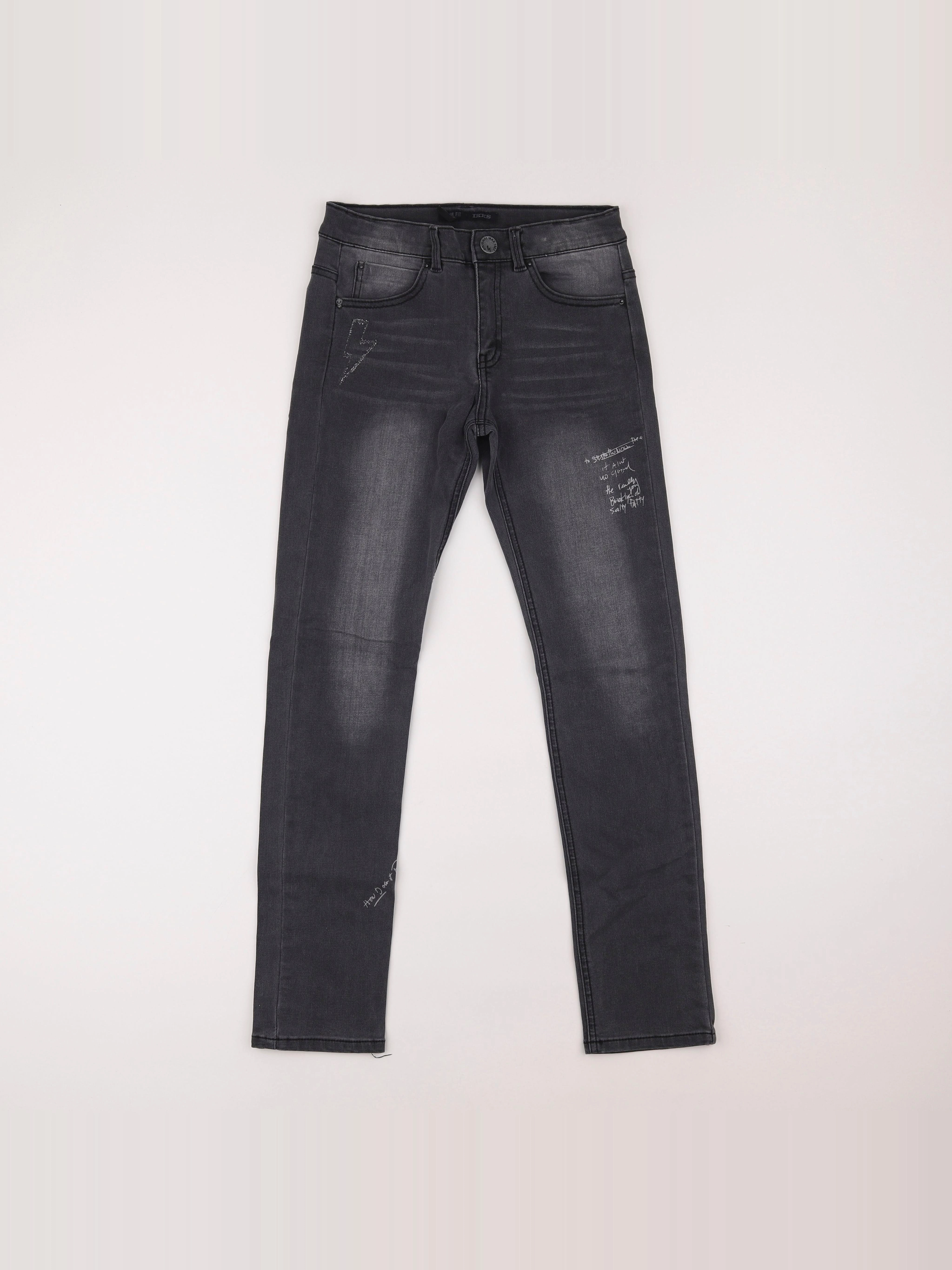 IKKS - jean gris - 12 ans
