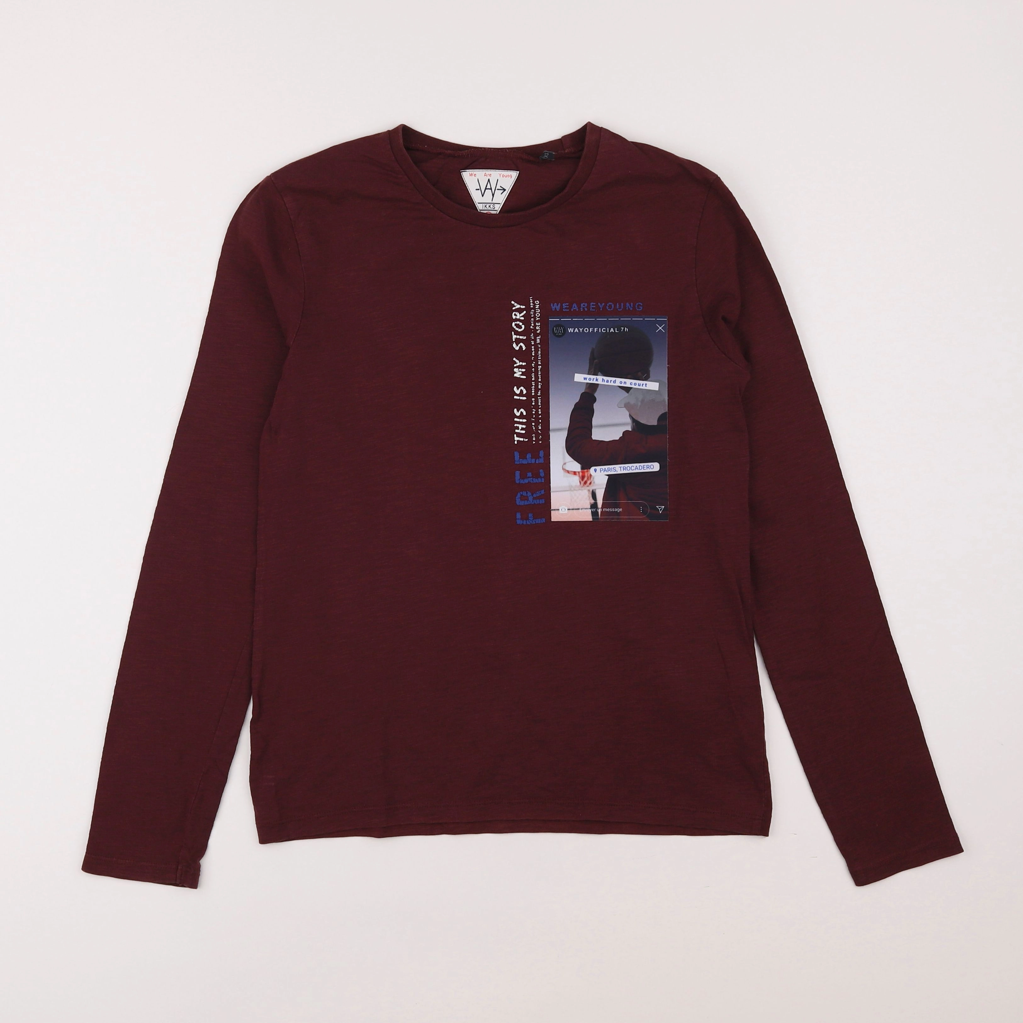 IKKS - tee-shirt rouge - 12 ans