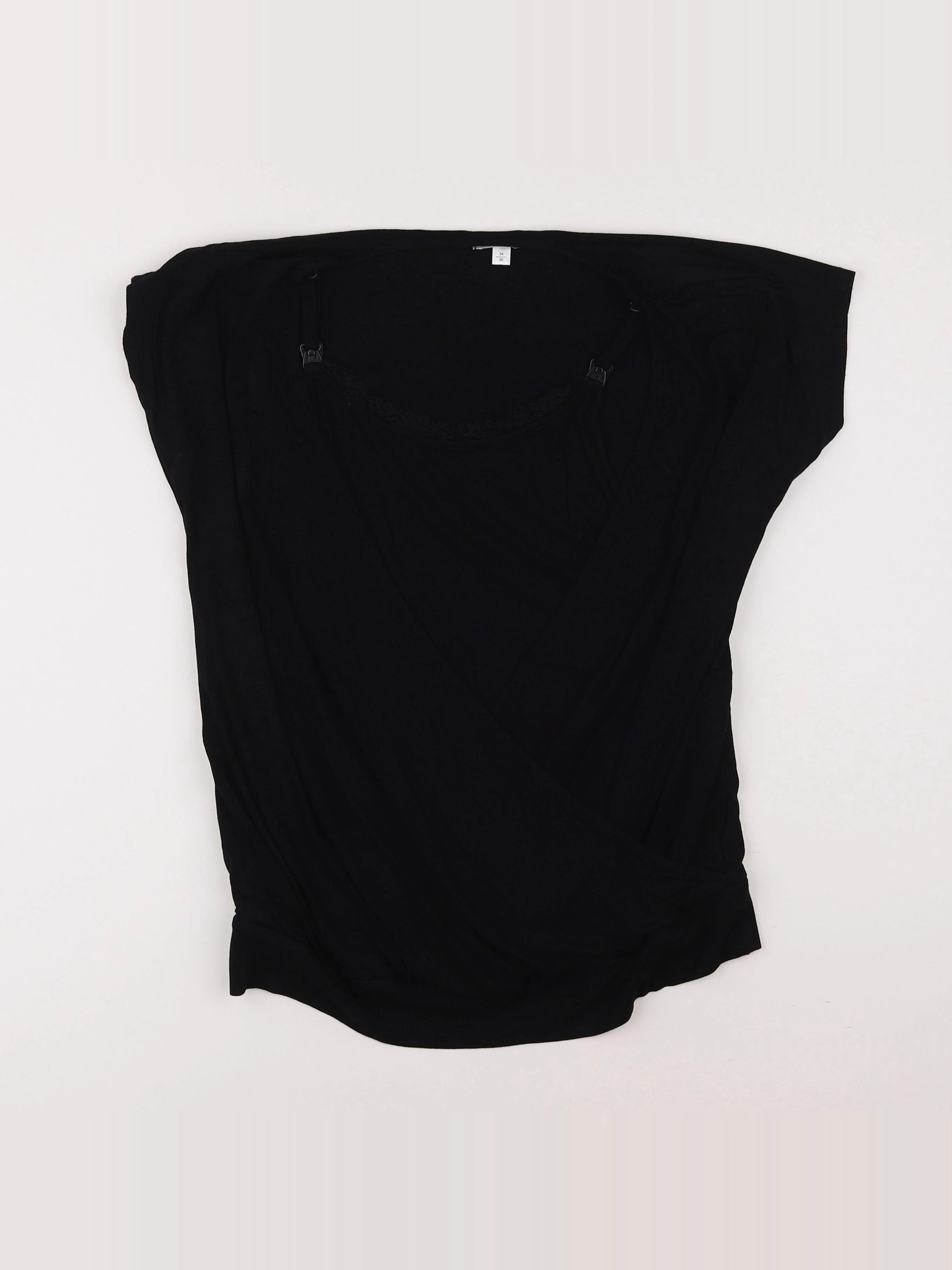 Vertbaudet - tee-shirt allaitement noir - 34 à 36