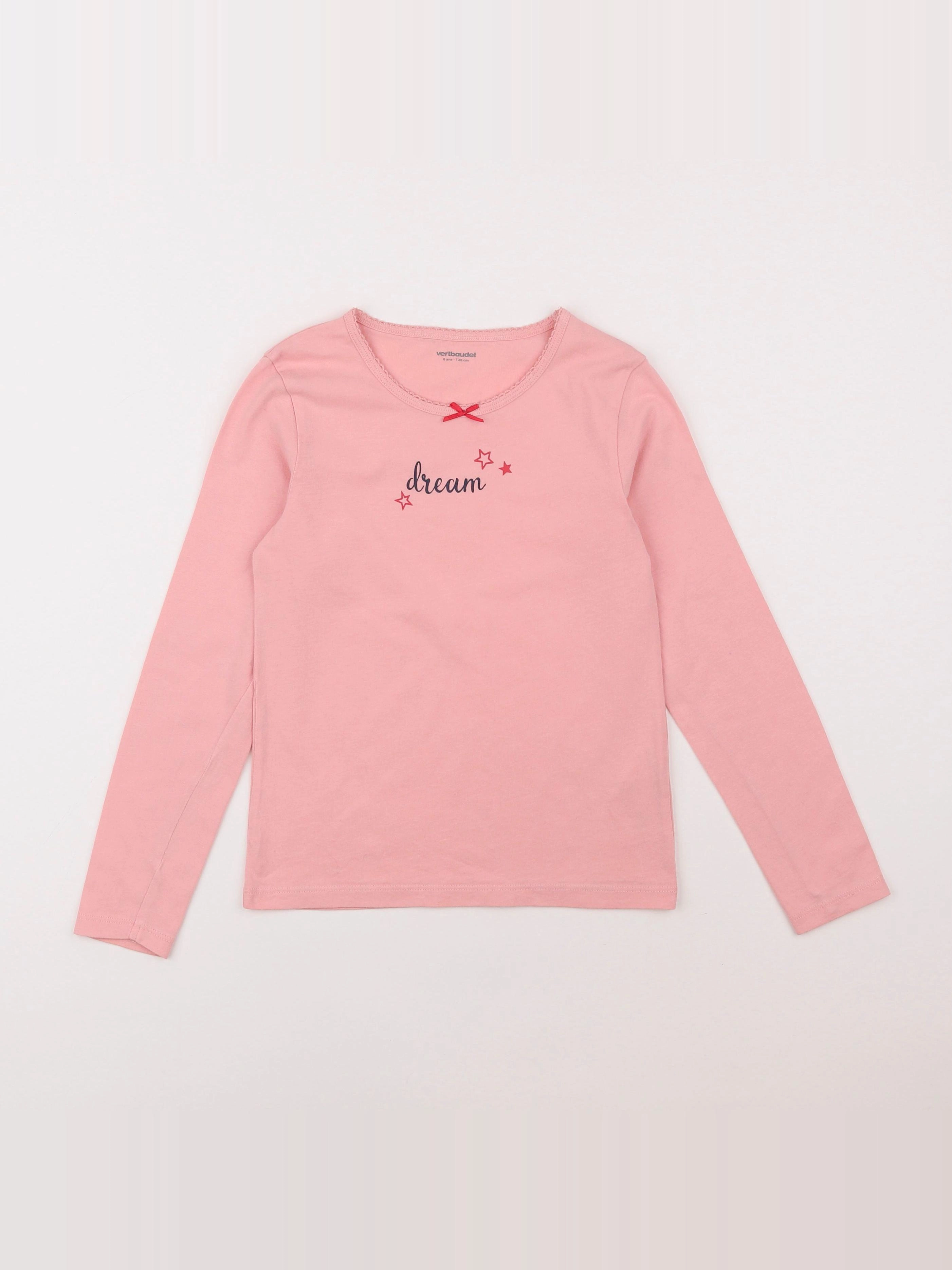 Vertbaudet - maillot de corps rose - 8 ans