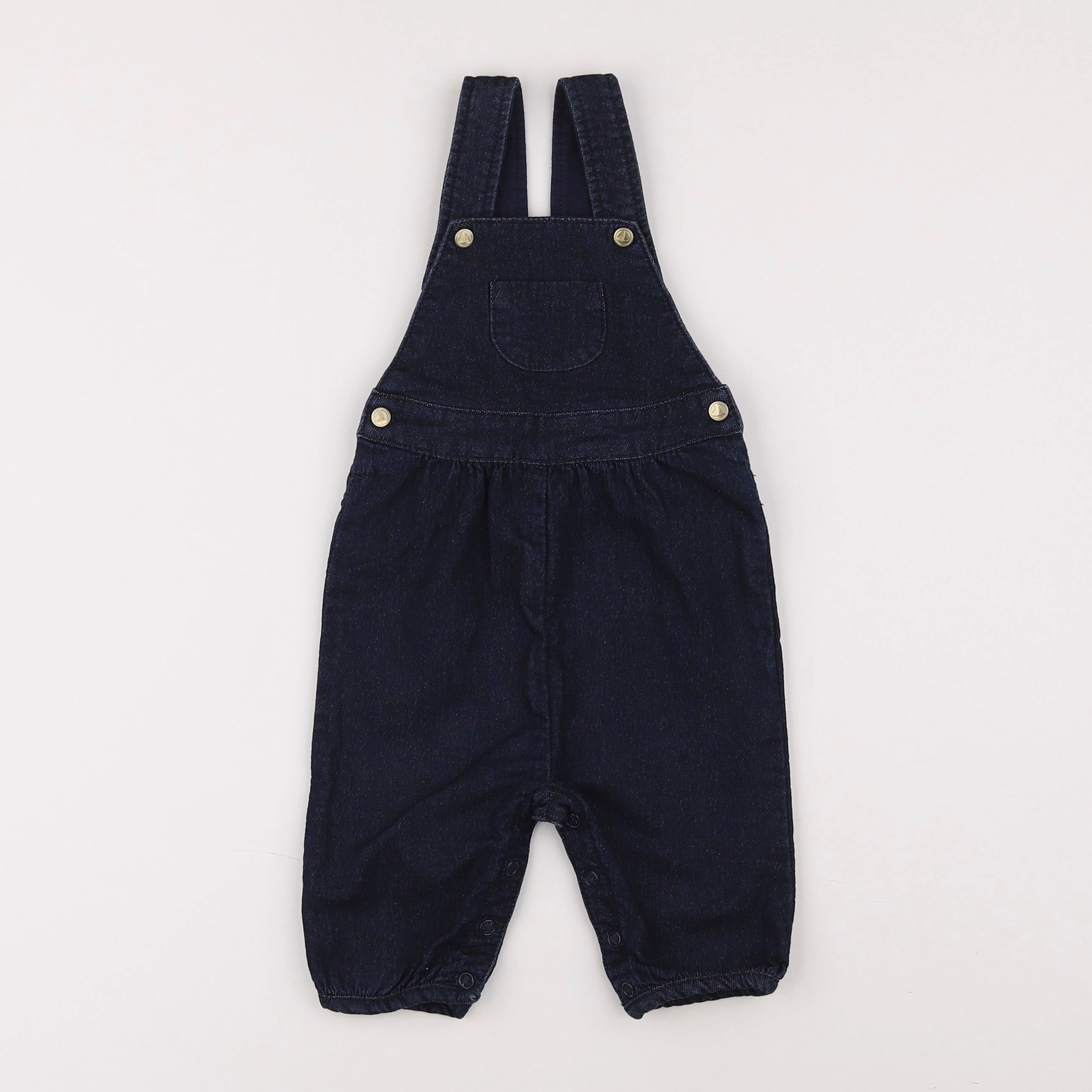 Petit Bateau - salopette bleu - 6 mois