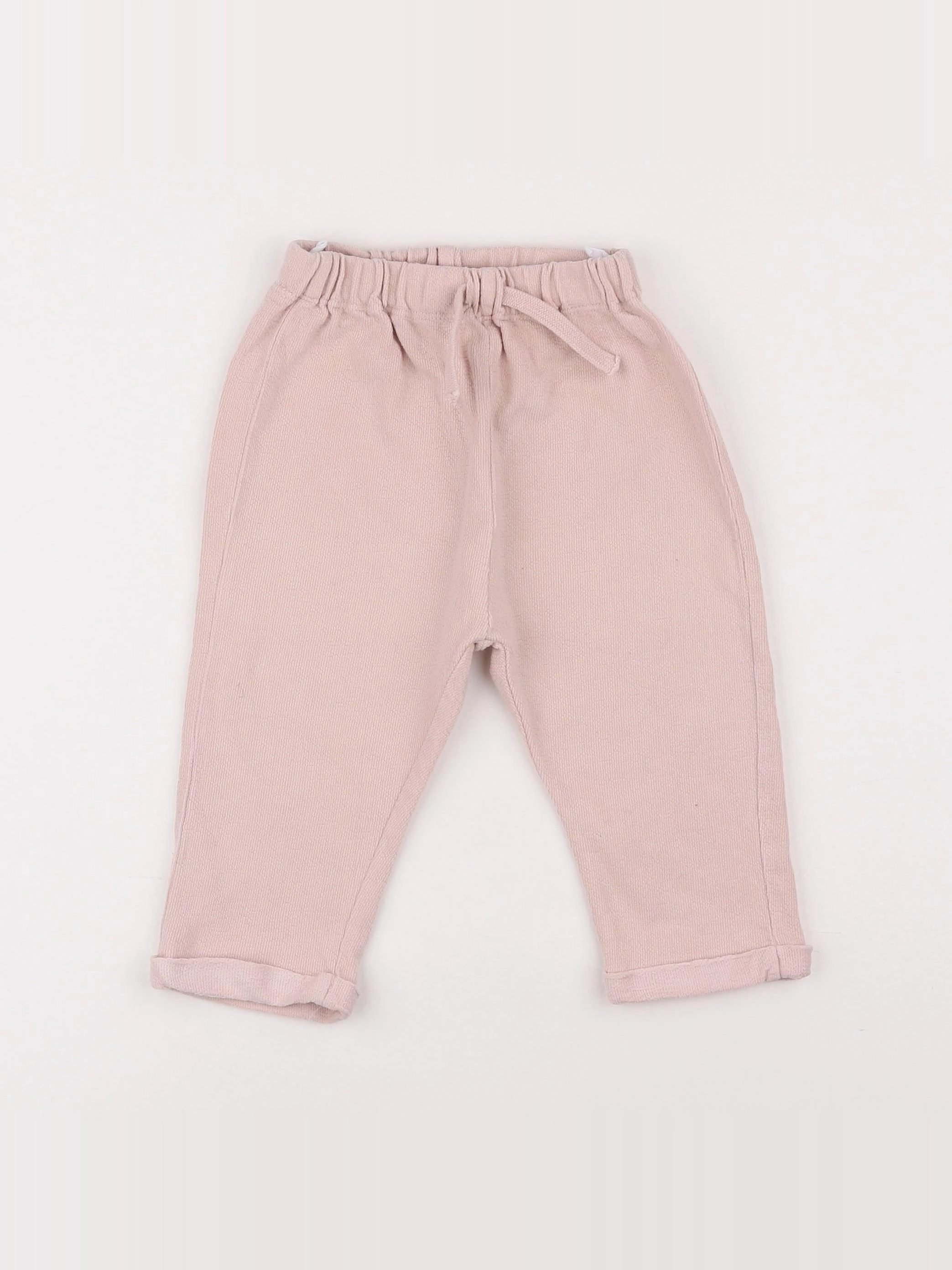 H&M - pantalon rose - 9/12 mois