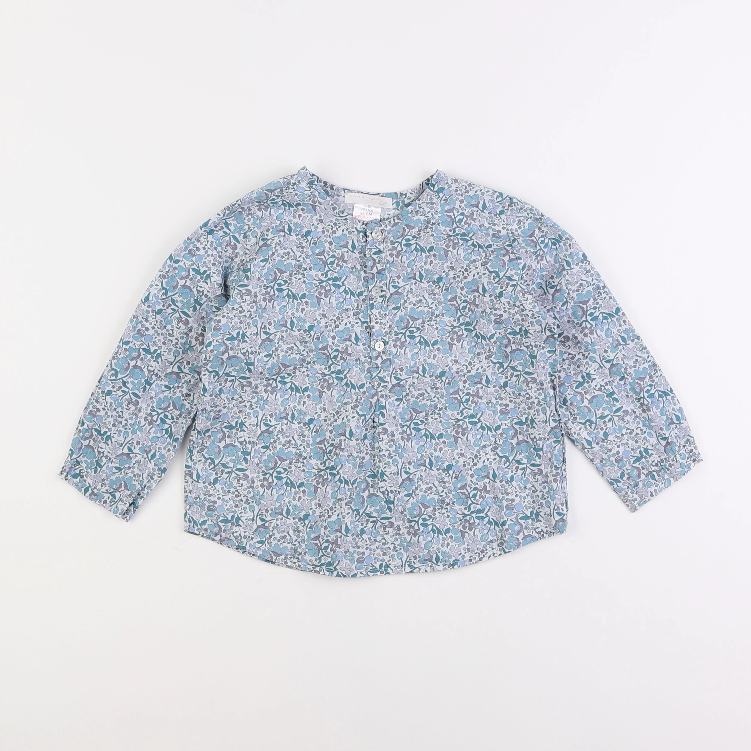 Zara - chemise bleu - 2/3 ans