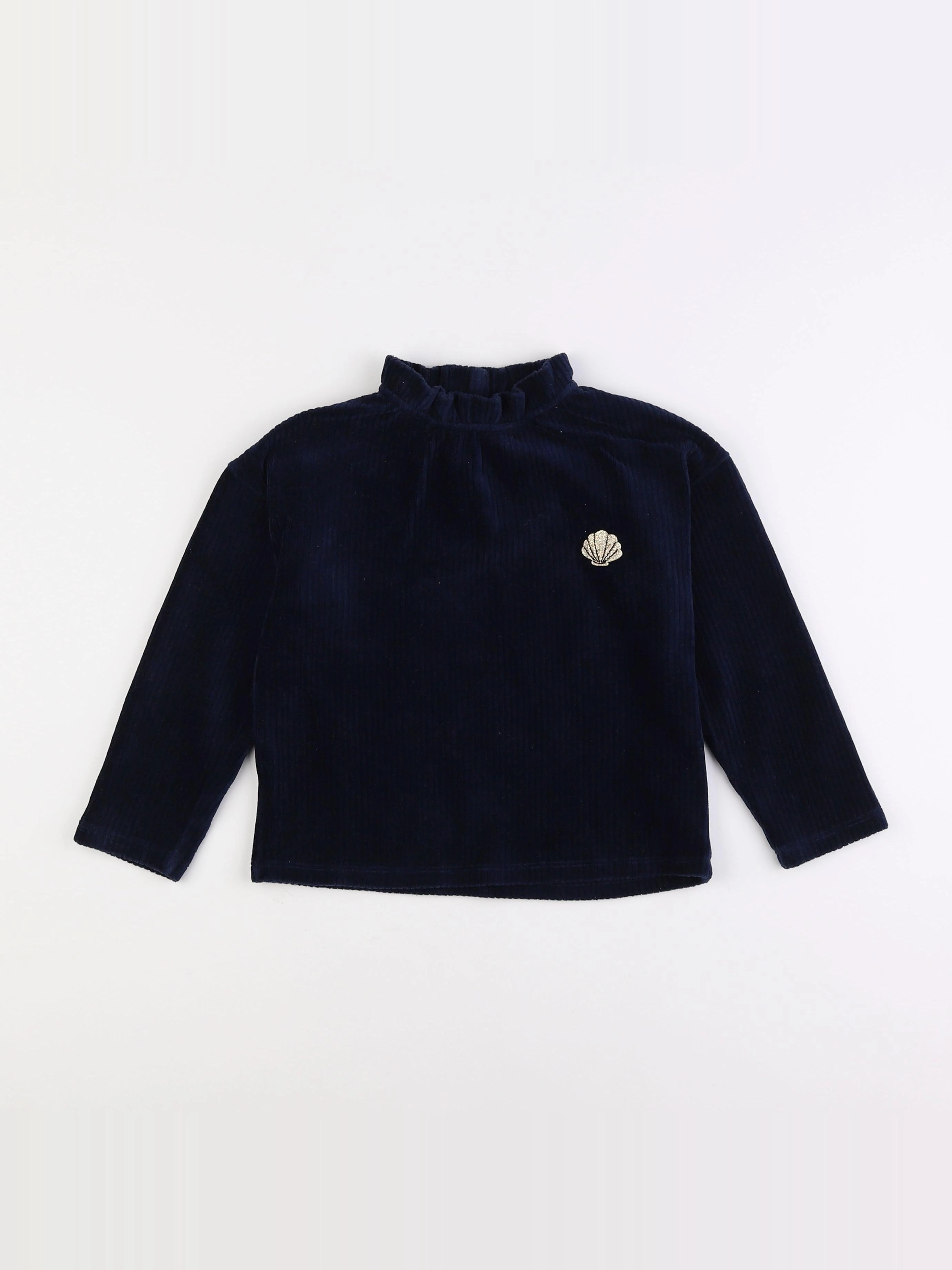 Vertbaudet - sweat bleu - 6 ans