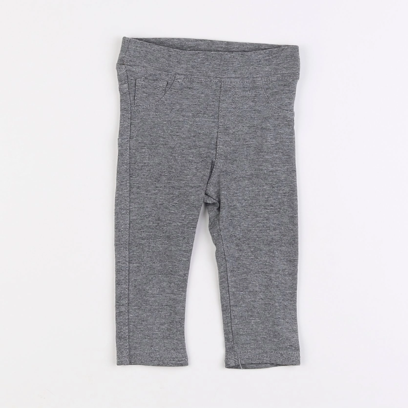 H&M - legging gris - 3/6 mois