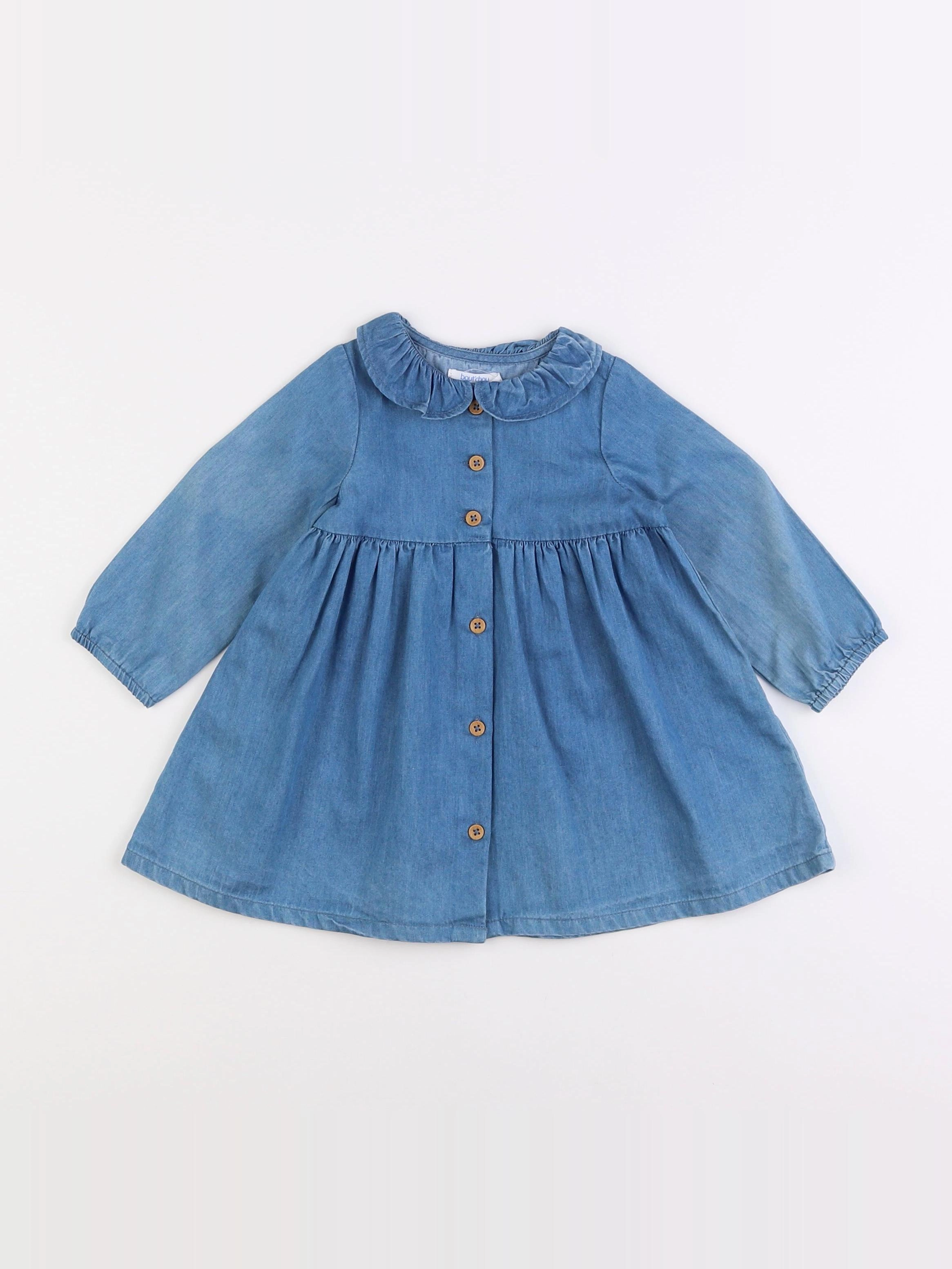 Boutchou - robe bleu - 6 mois