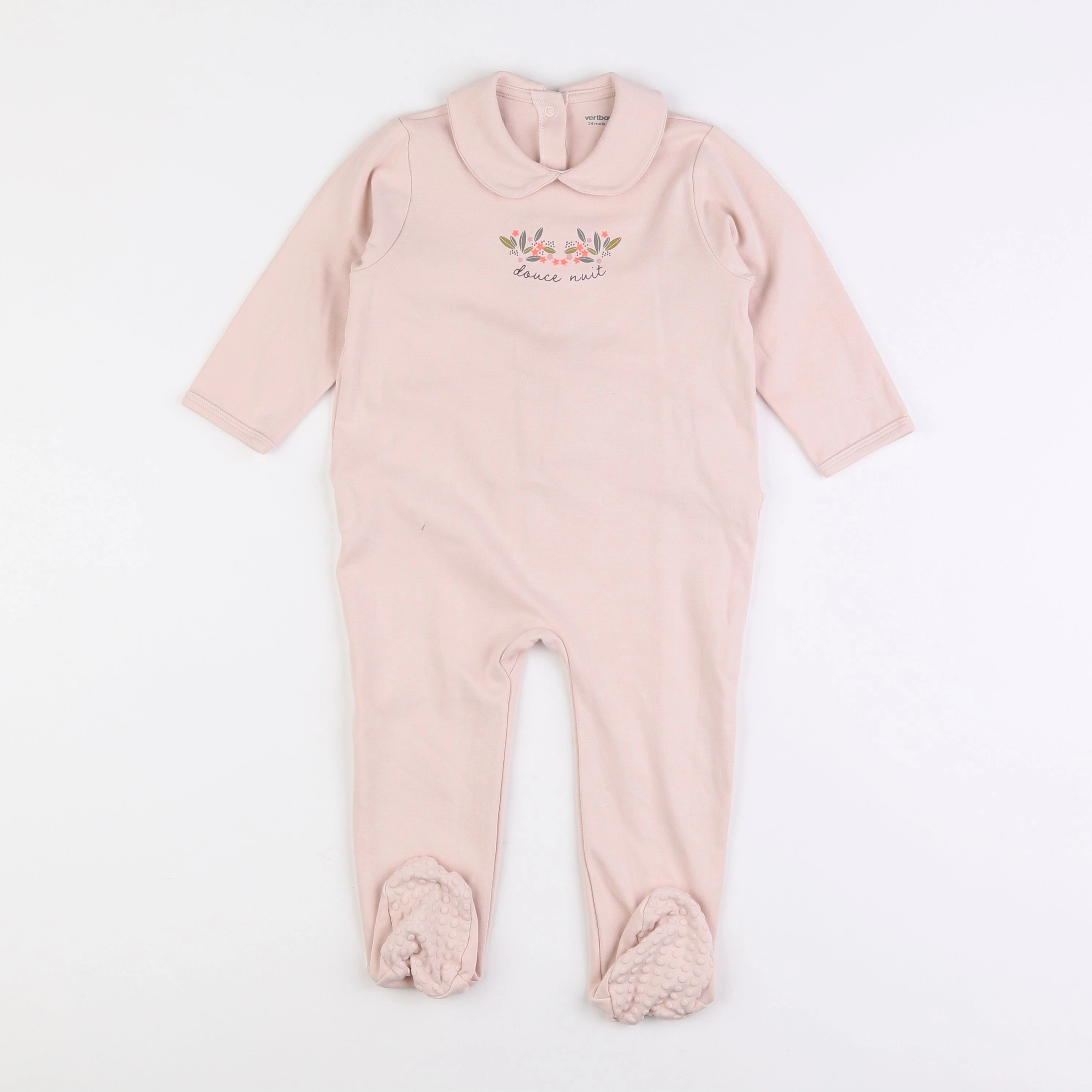 Vertbaudet - pyjama coton rose - 2 ans