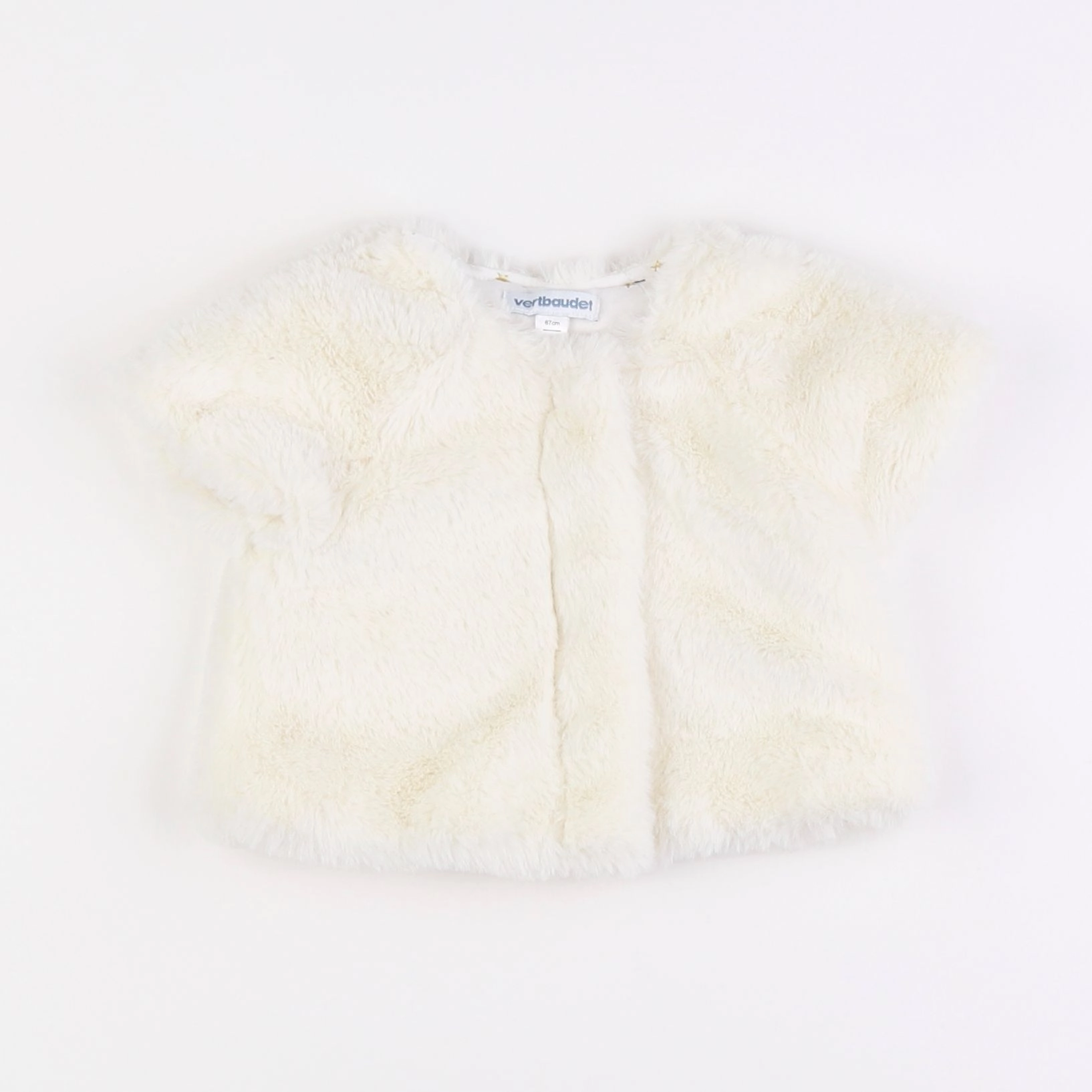 Vertbaudet - gilet blanc - 6 mois
