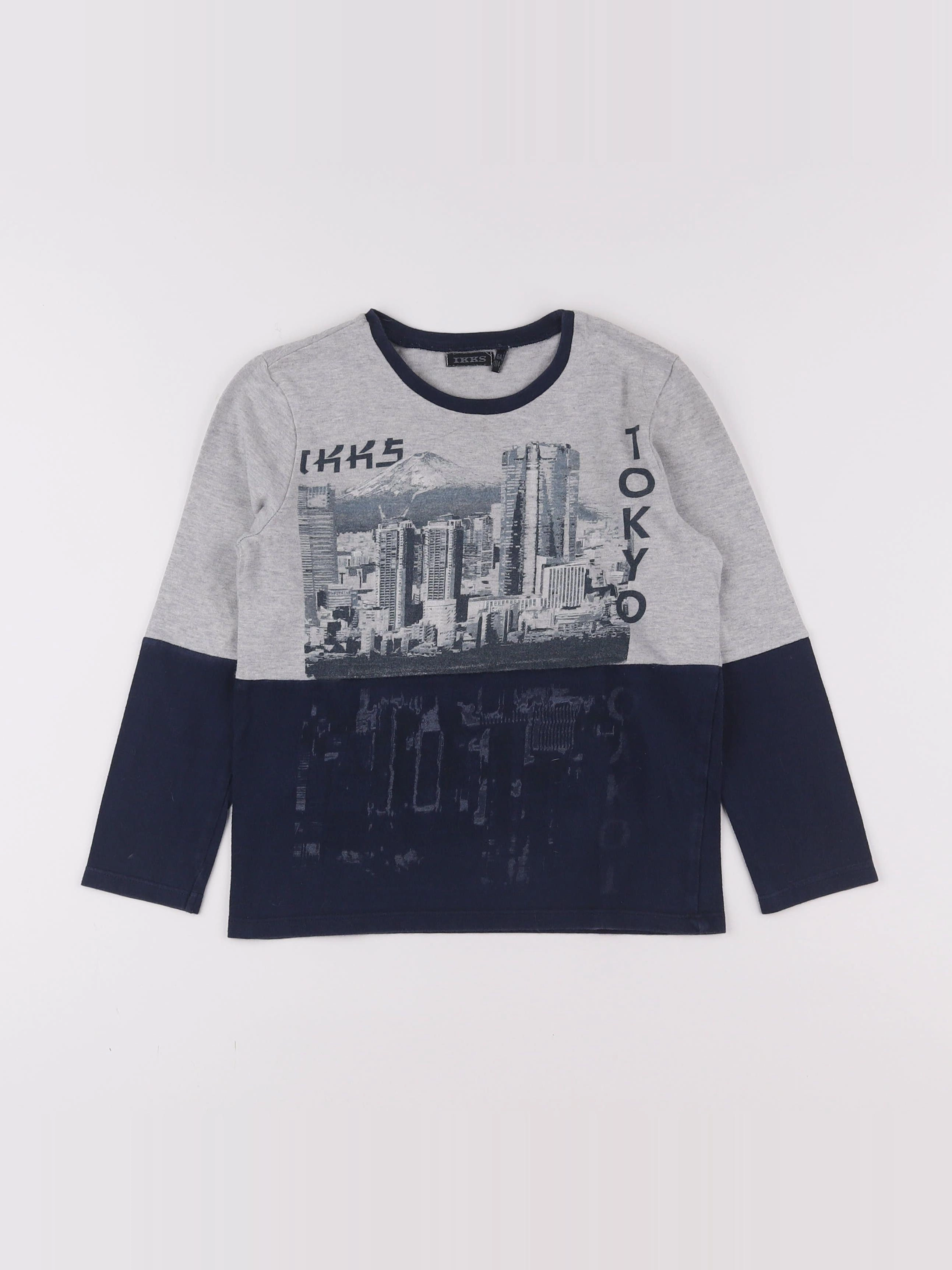 IKKS - tee-shirt gris - 6 ans