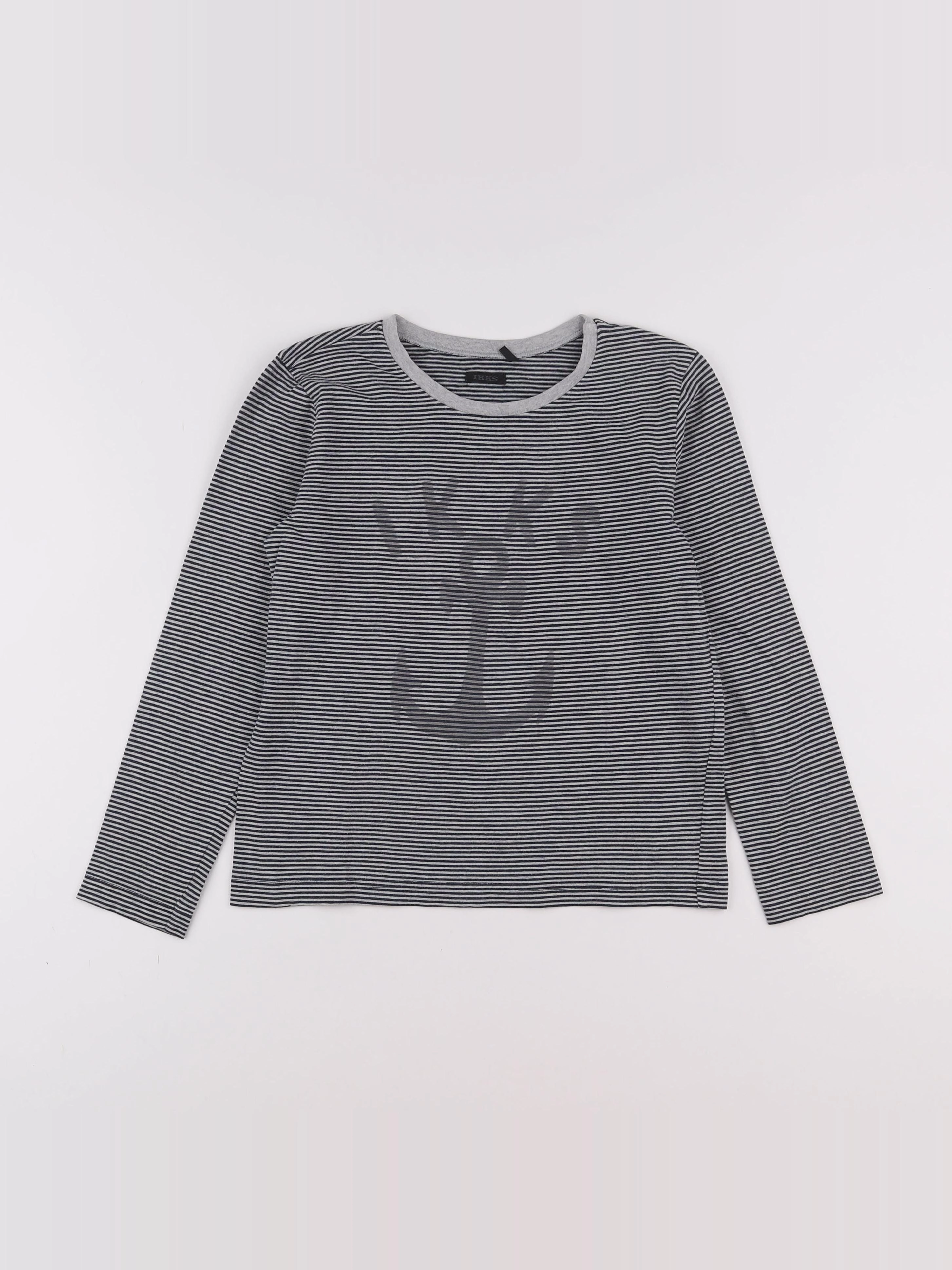 IKKS - tee-shirt gris - 8 ans