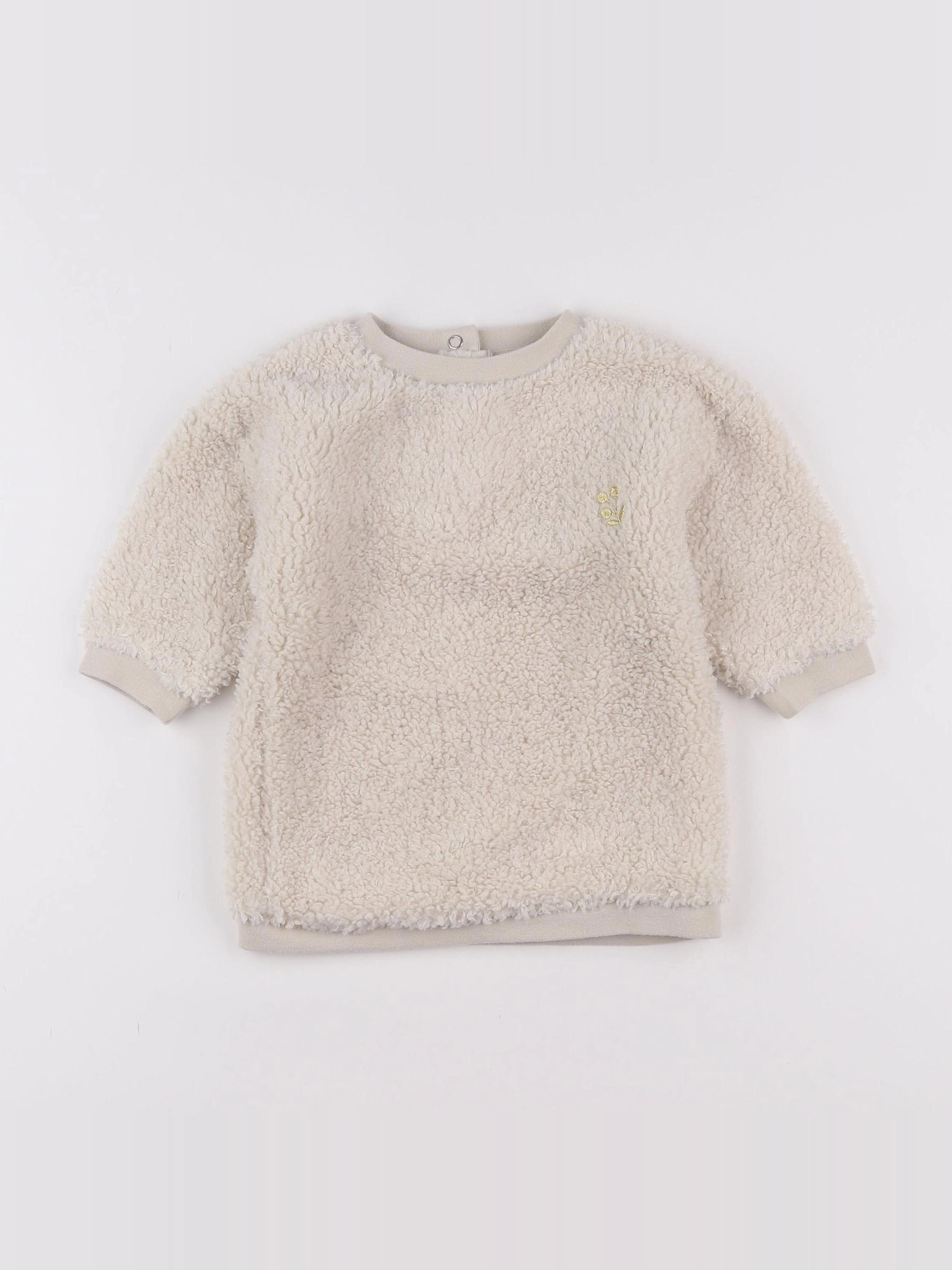 Vertbaudet - robe beige - 12 mois