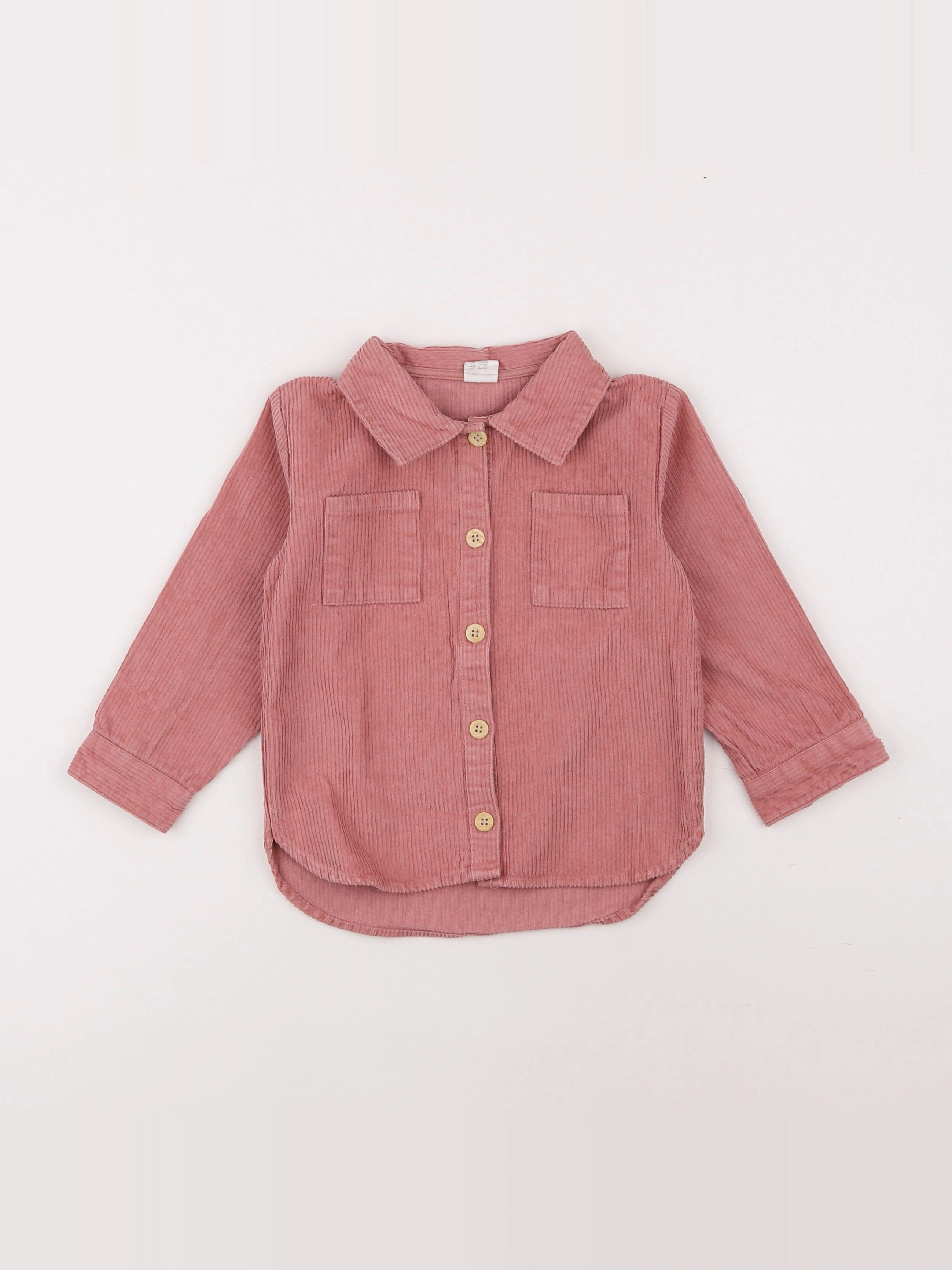 H&M - chemise rose - 18 mois à 2 ans