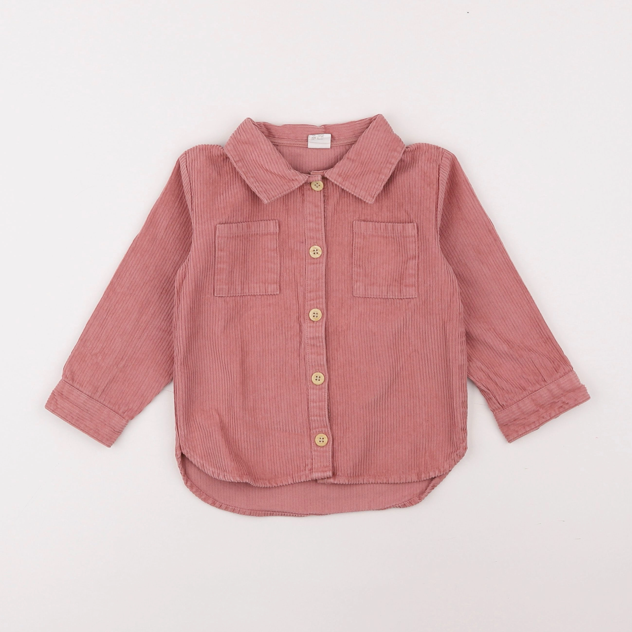 H&M - chemise rose - 18 mois à 2 ans