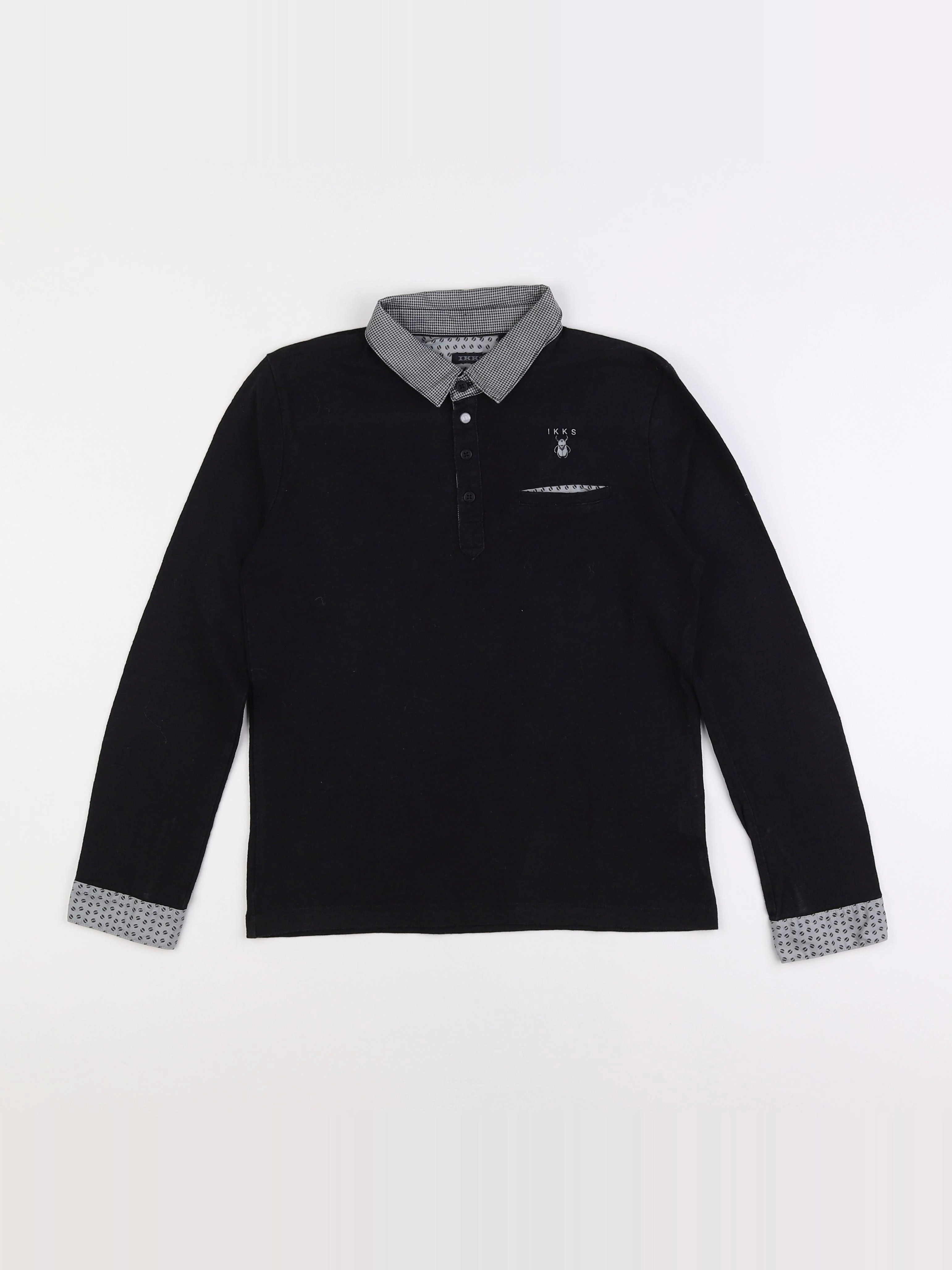 IKKS - polo noir - 12 ans