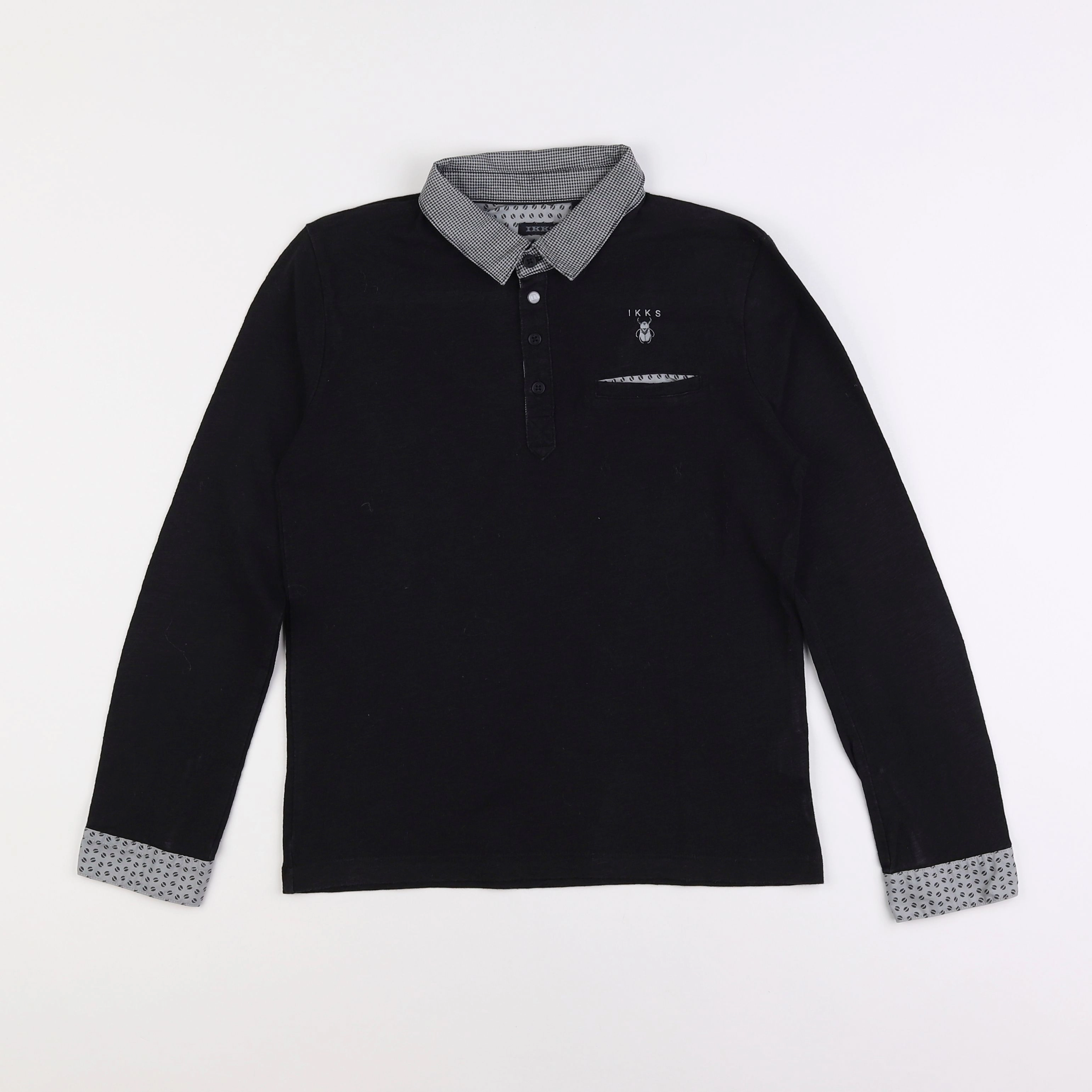 IKKS - polo noir - 12 ans