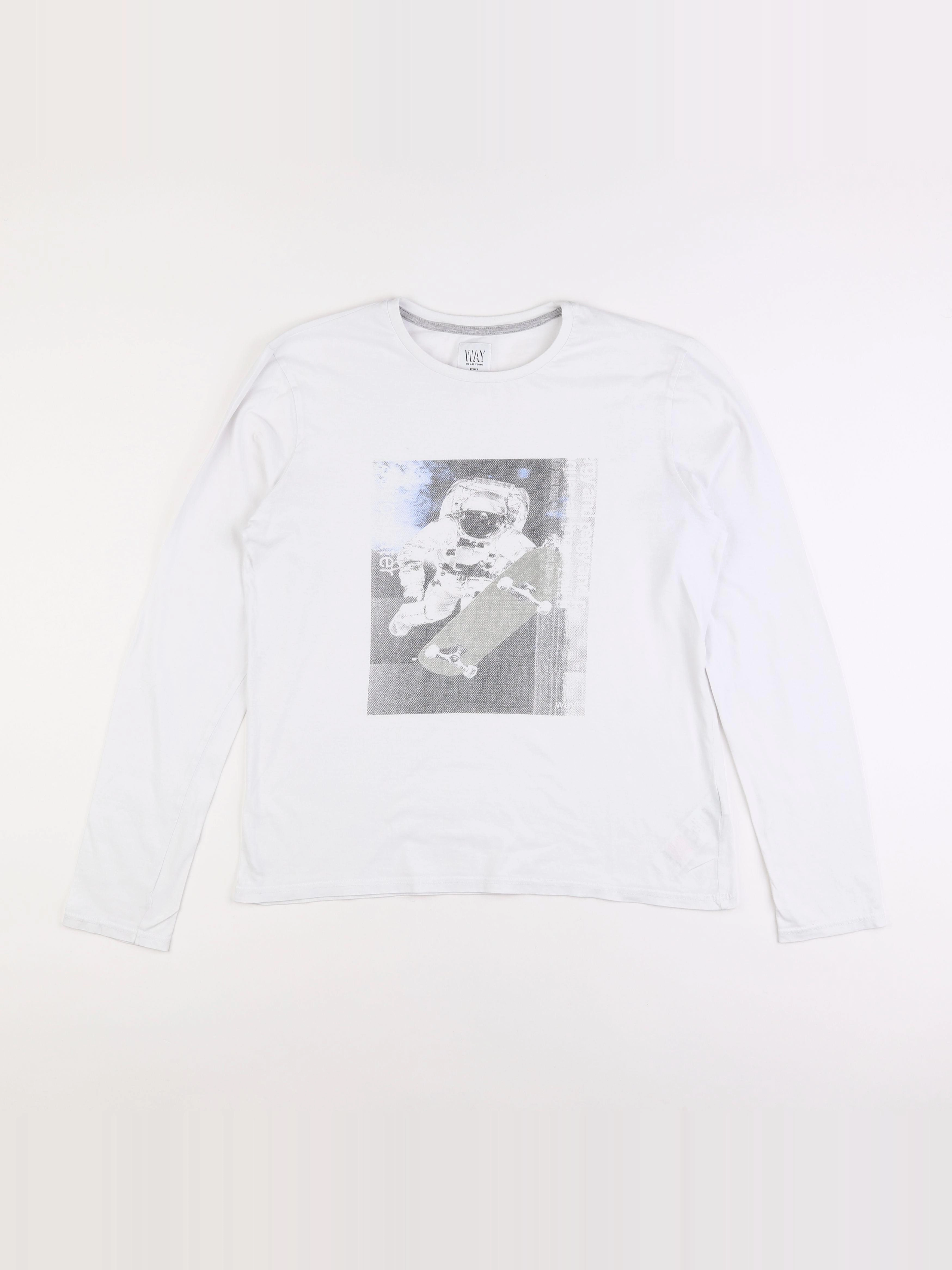 IKKS - tee-shirt blanc - 16 ans