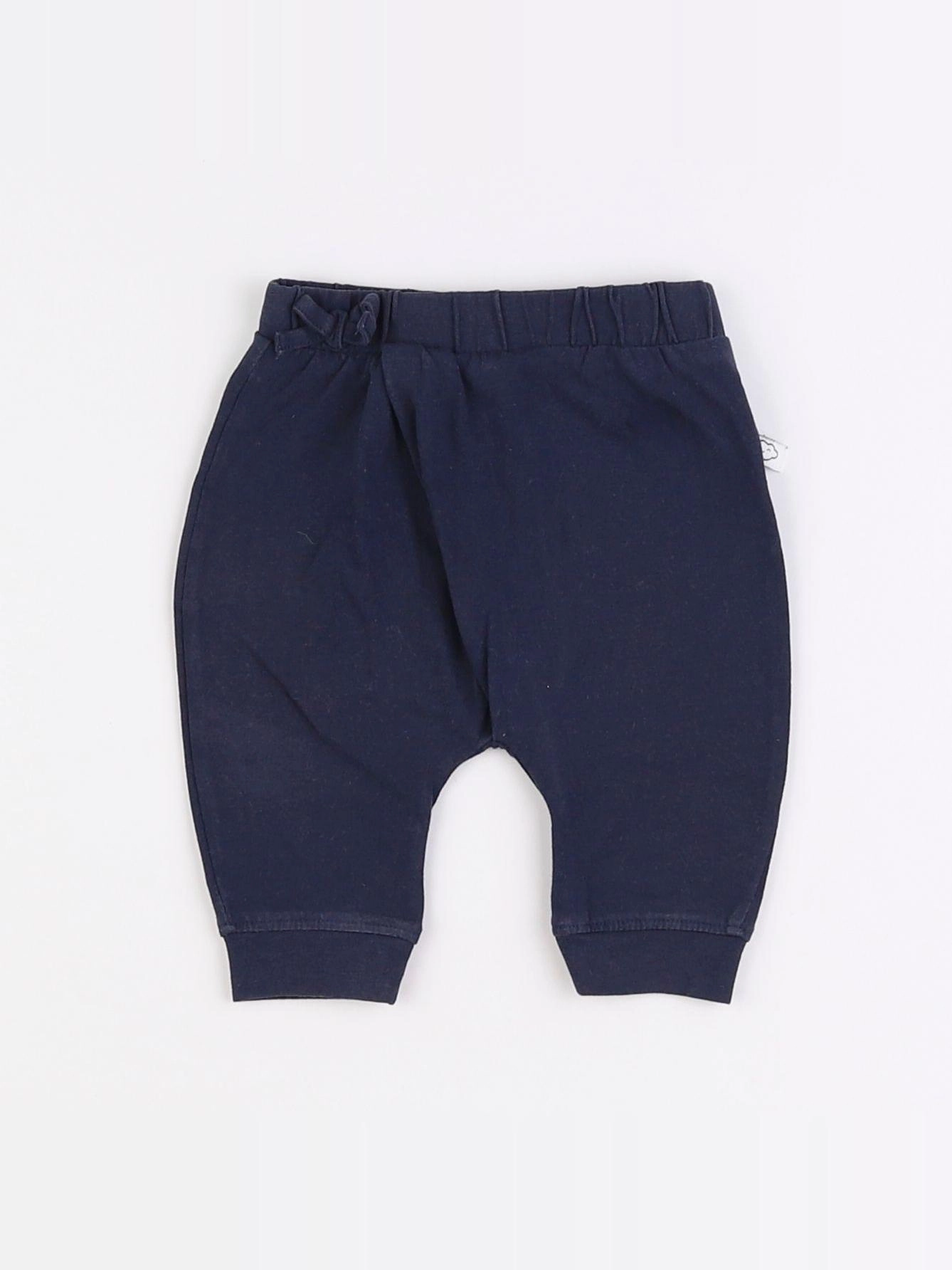 Vertbaudet - sarouel bleu - 1 mois