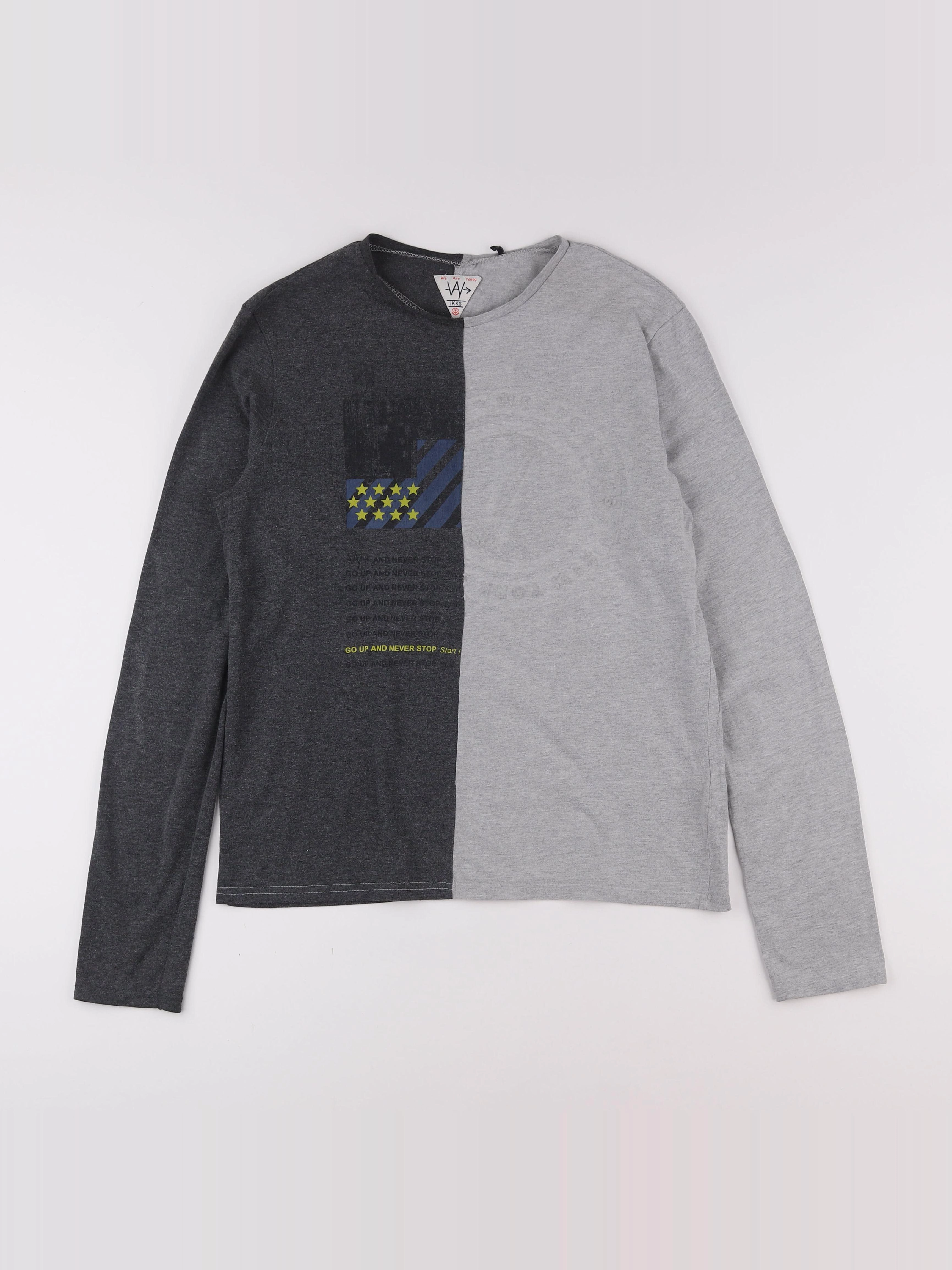 IKKS - tee-shirt gris - 16 ans