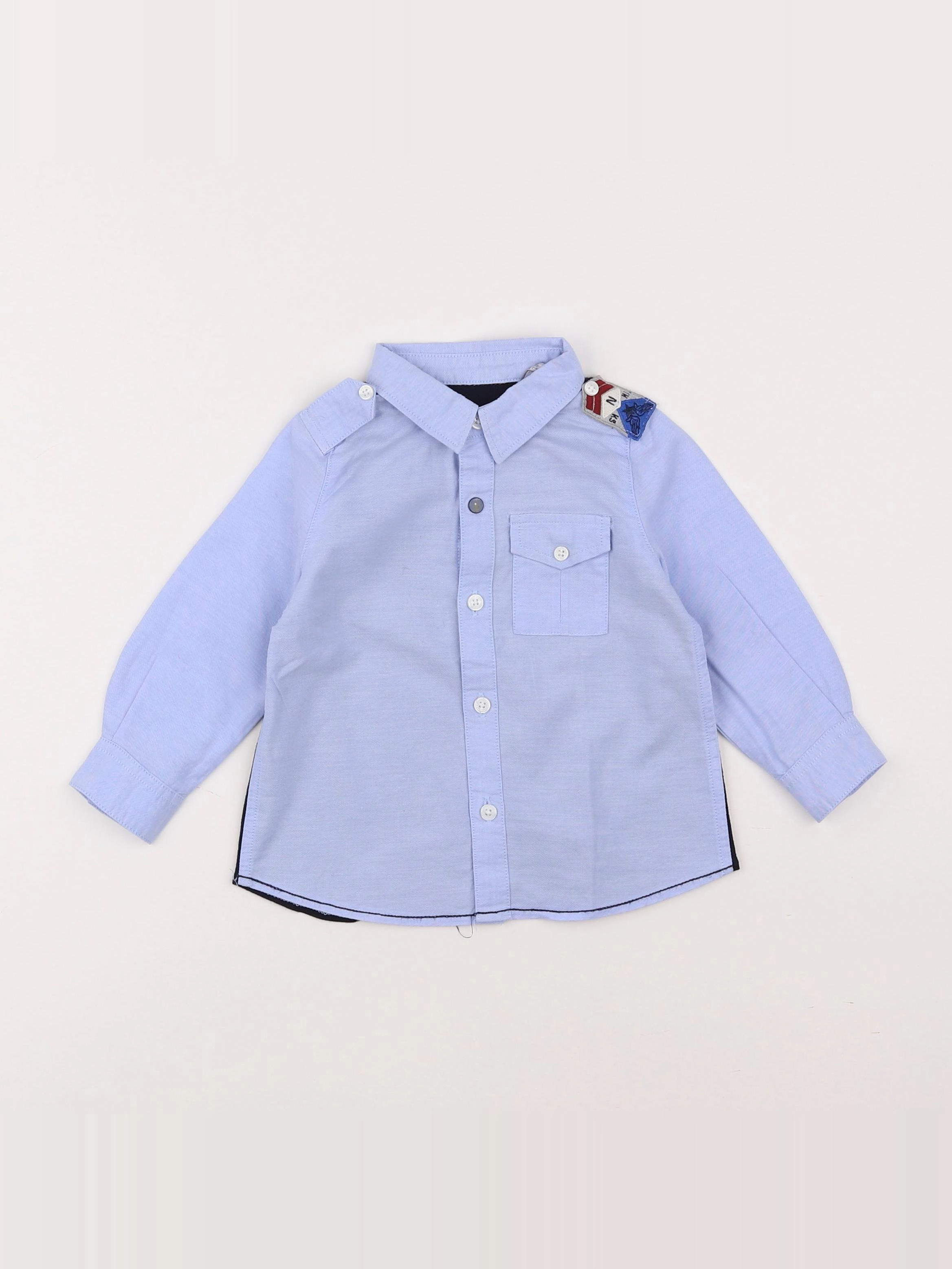 IKKS - chemise bleu - 12 mois