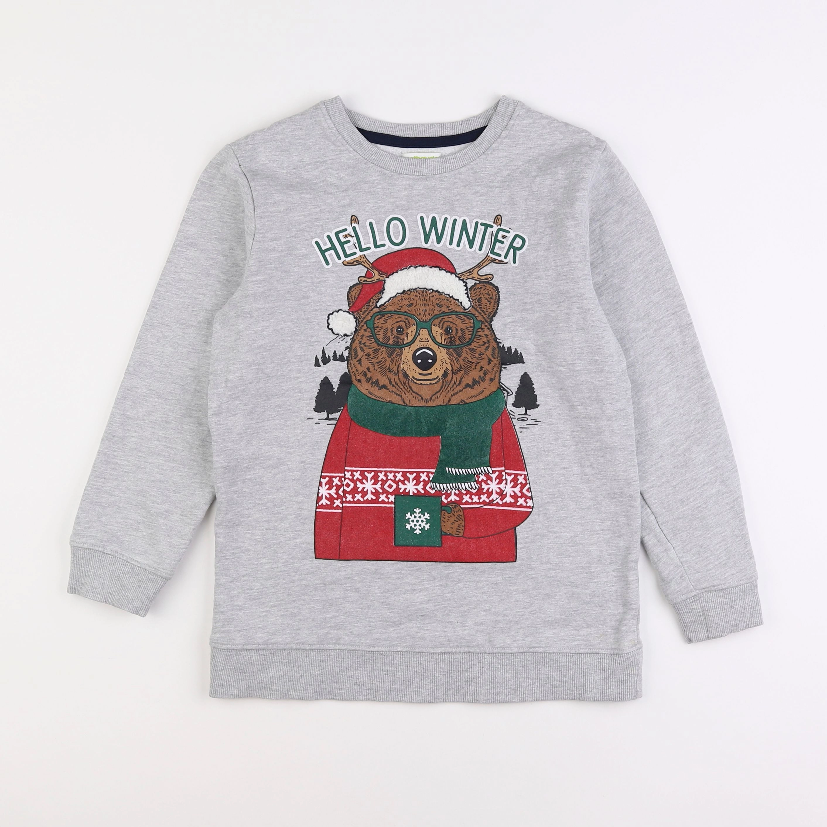Vertbaudet - sweat gris - 12 ans
