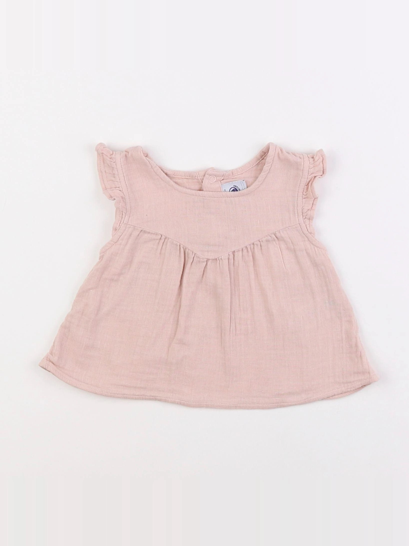 Petit Bateau - blouse rose - 6 mois
