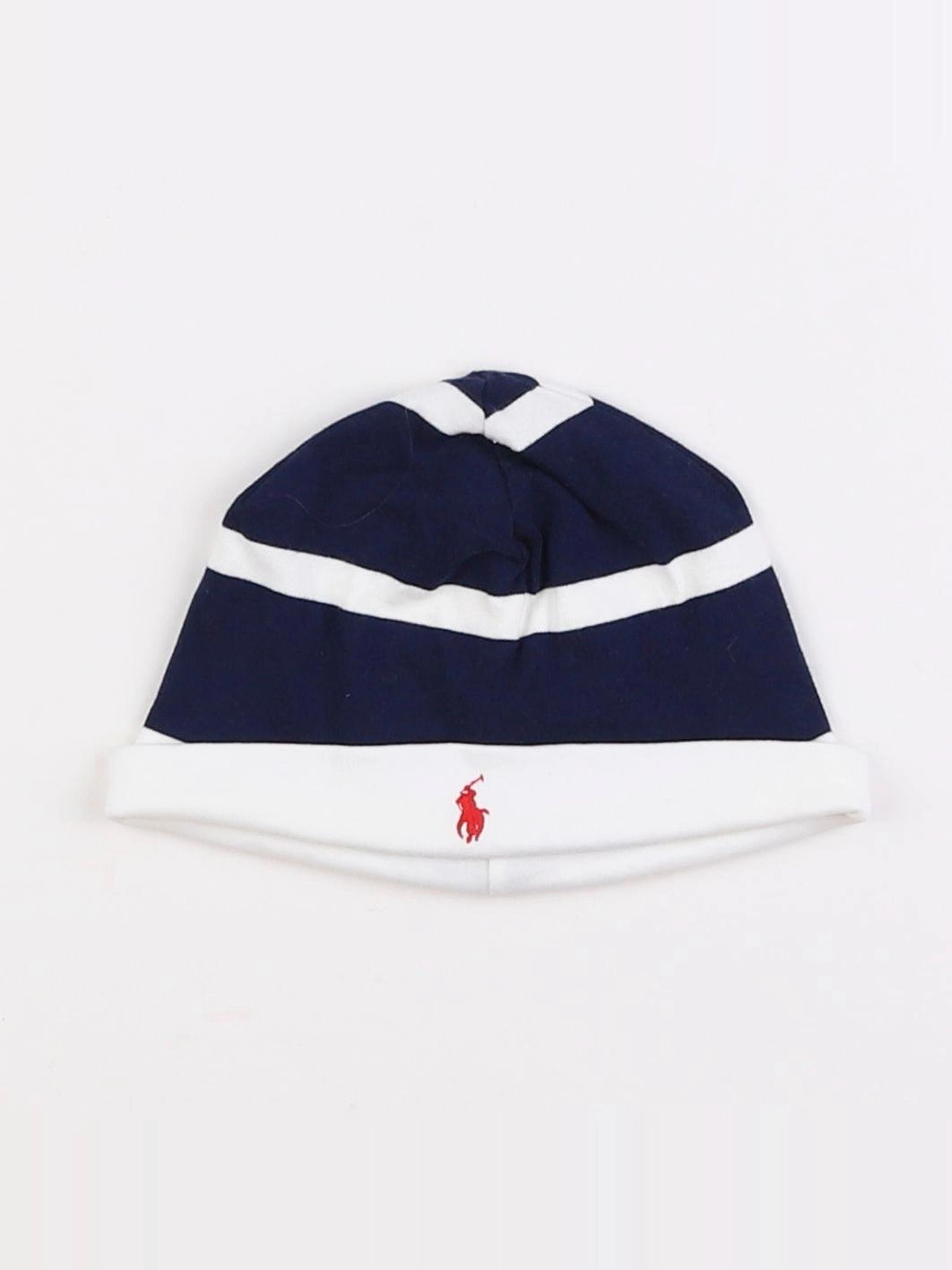 Ralph Lauren - bonnet bleu, blanc - 9 mois