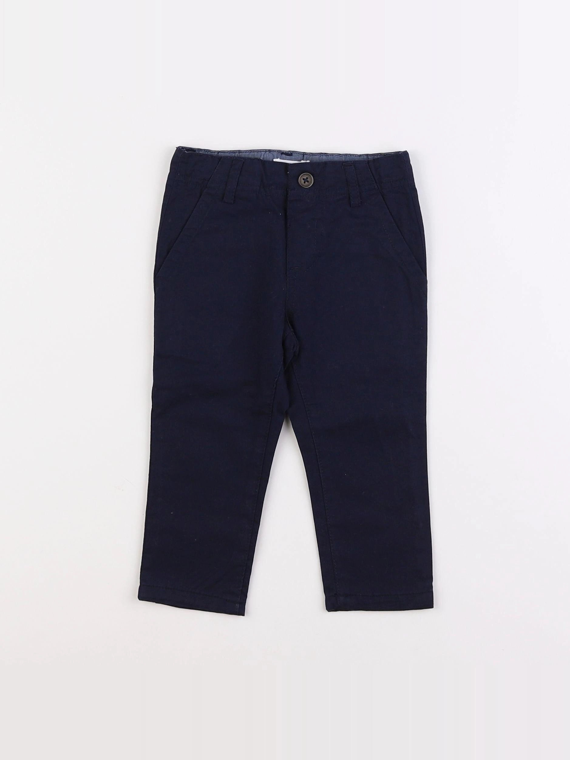 Boutchou - pantalon bleu - 9 mois