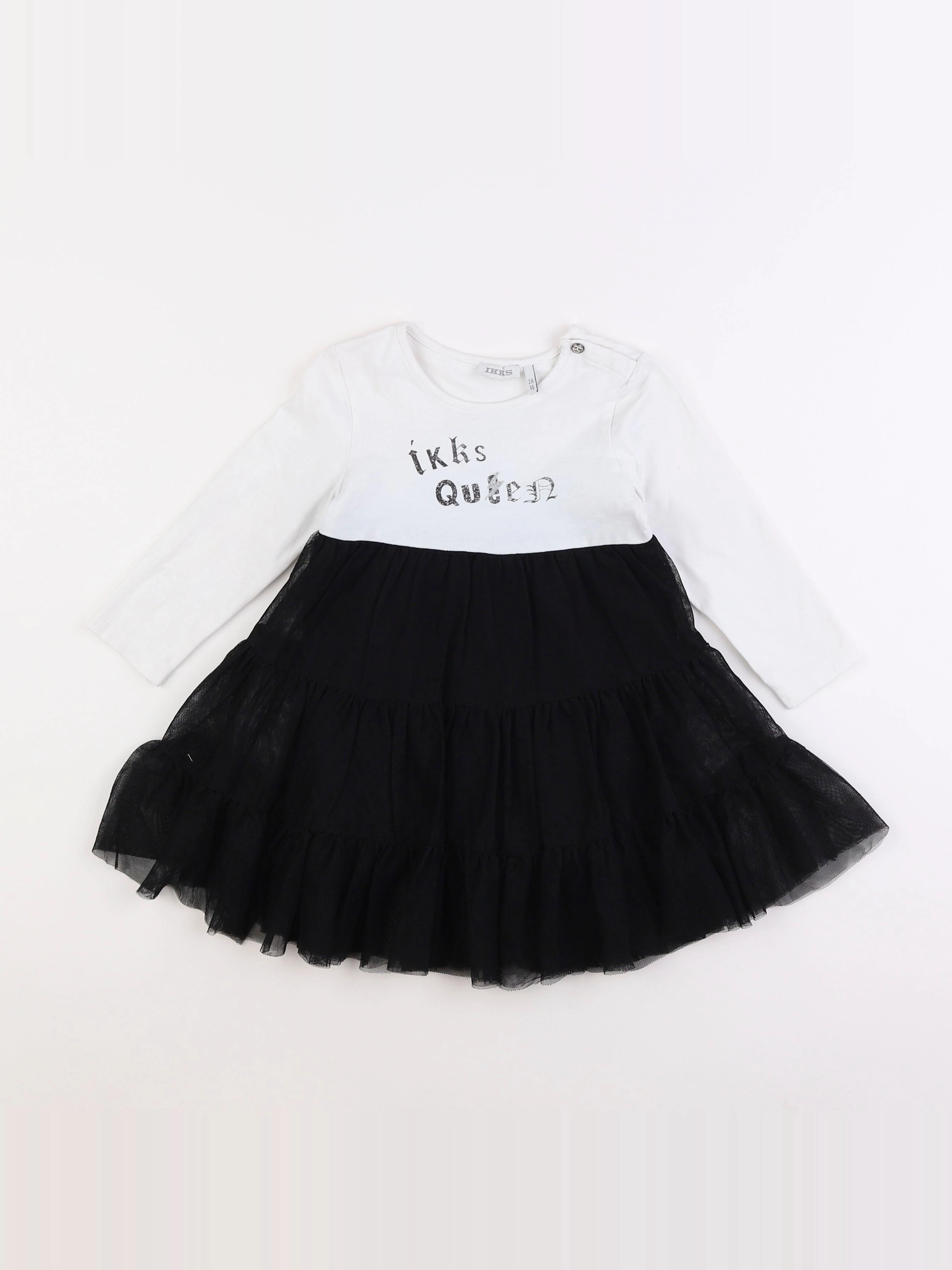 IKKS - robe noir - 2 ans