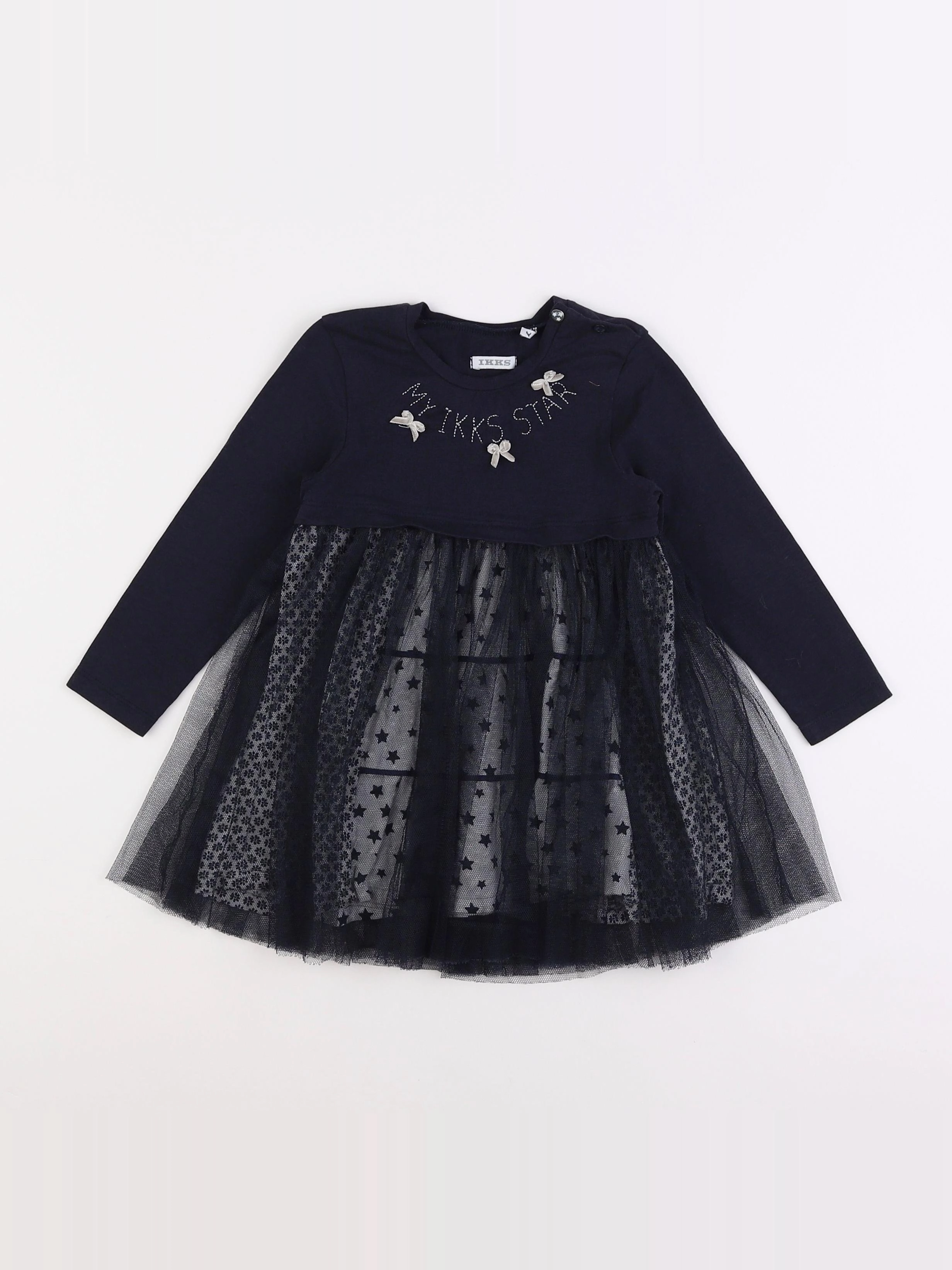 IKKS - robe bleu - 2 ans