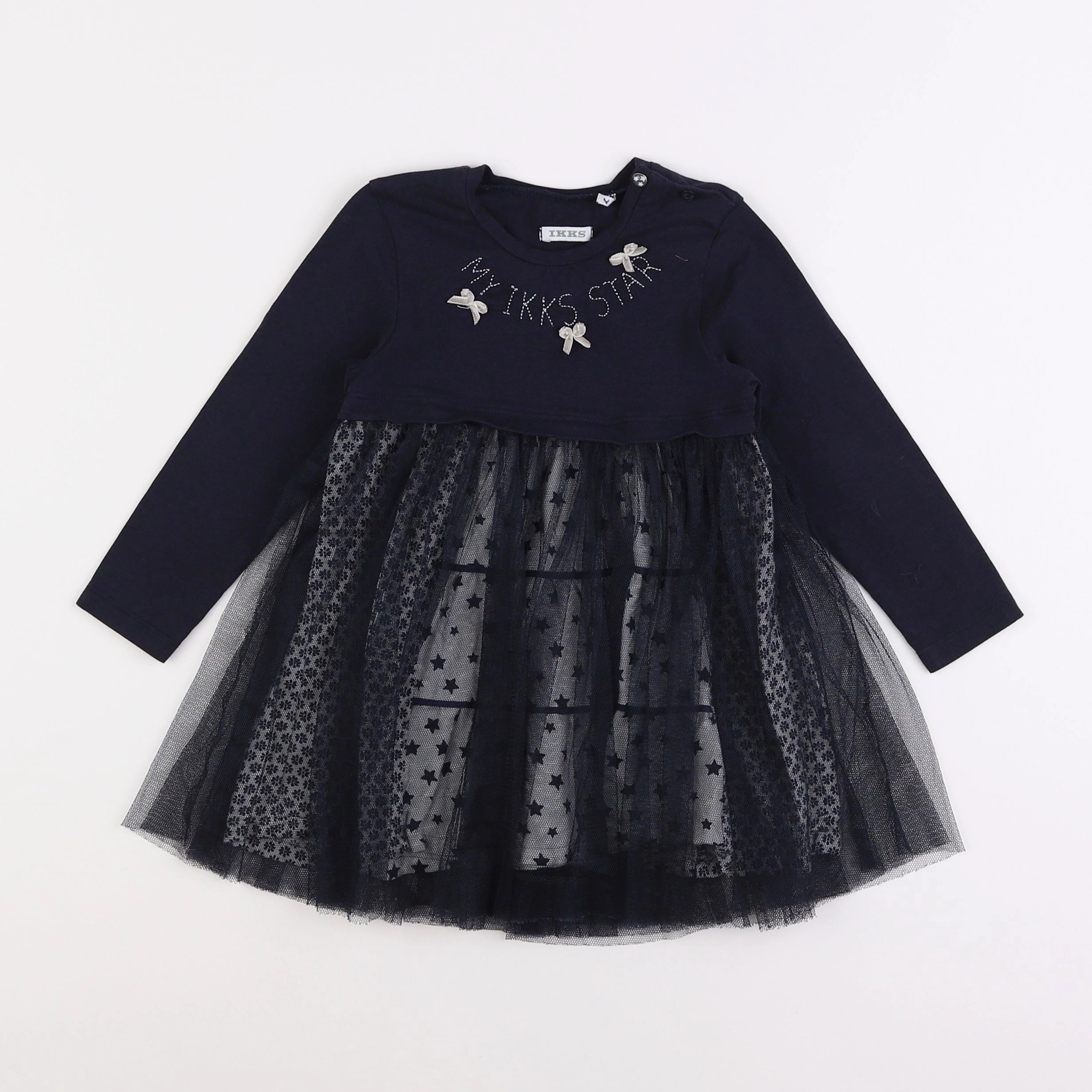 IKKS - robe bleu - 2 ans