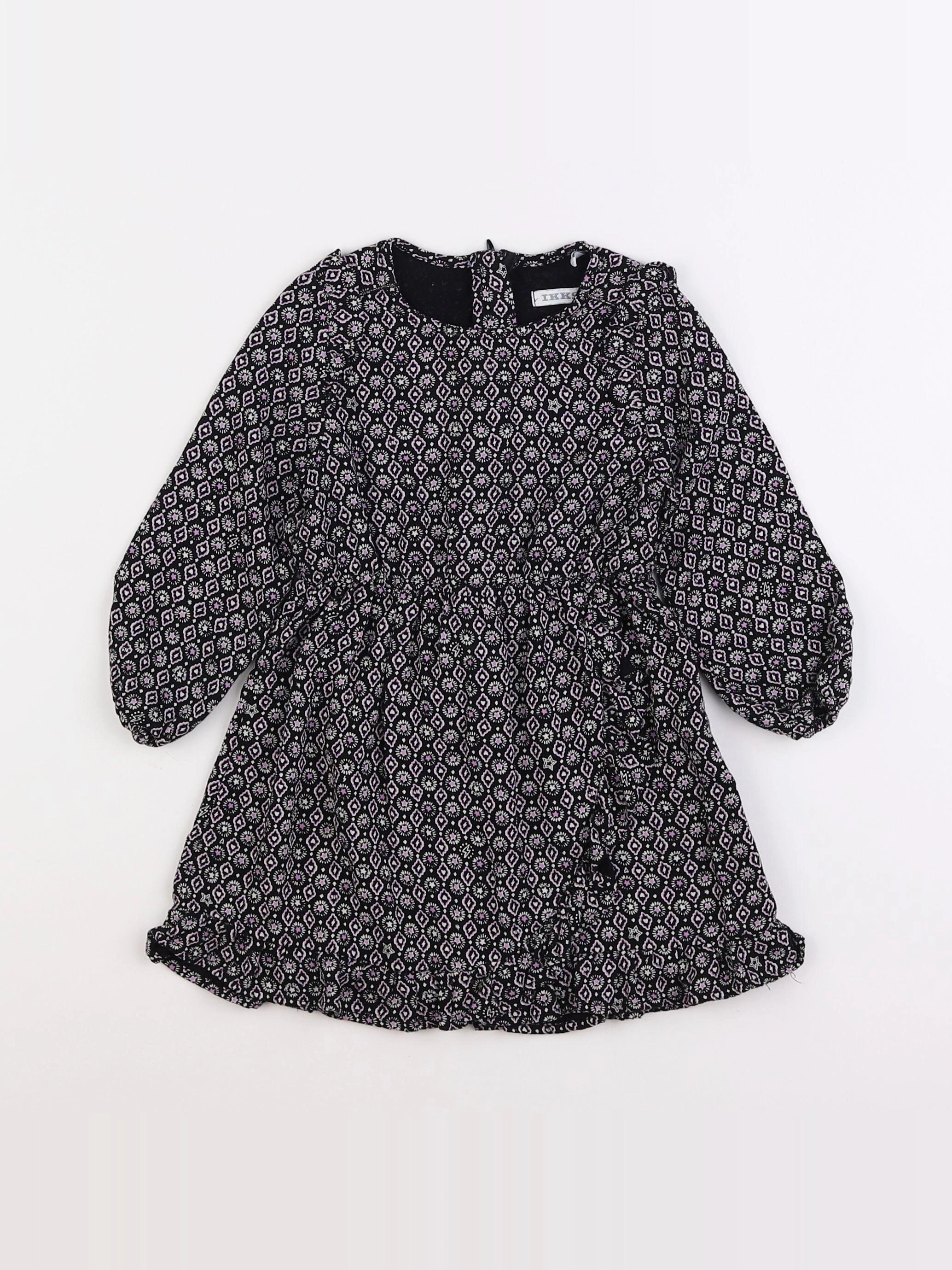 IKKS - robe noir - 2 ans