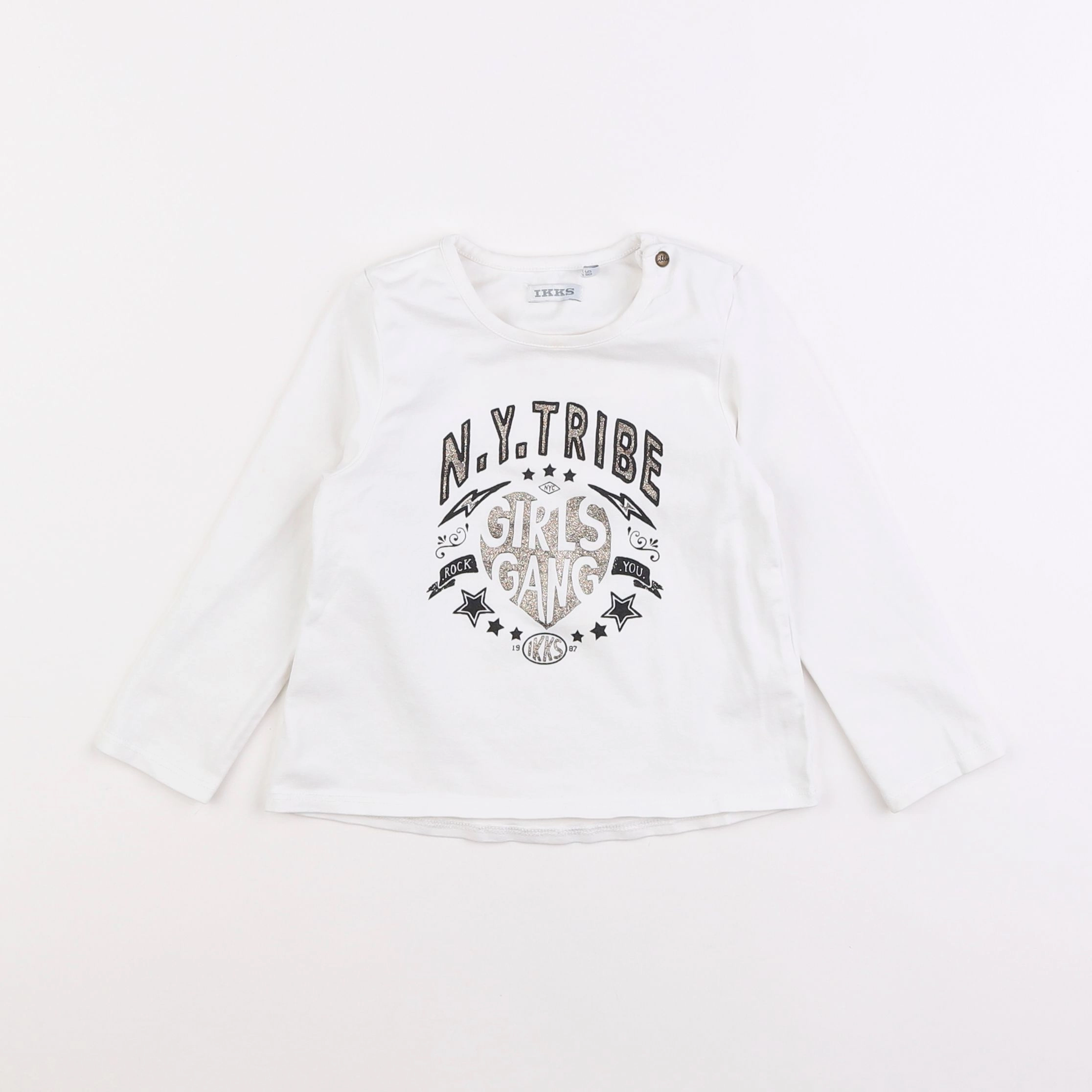 IKKS - tee-shirt blanc - 2 ans