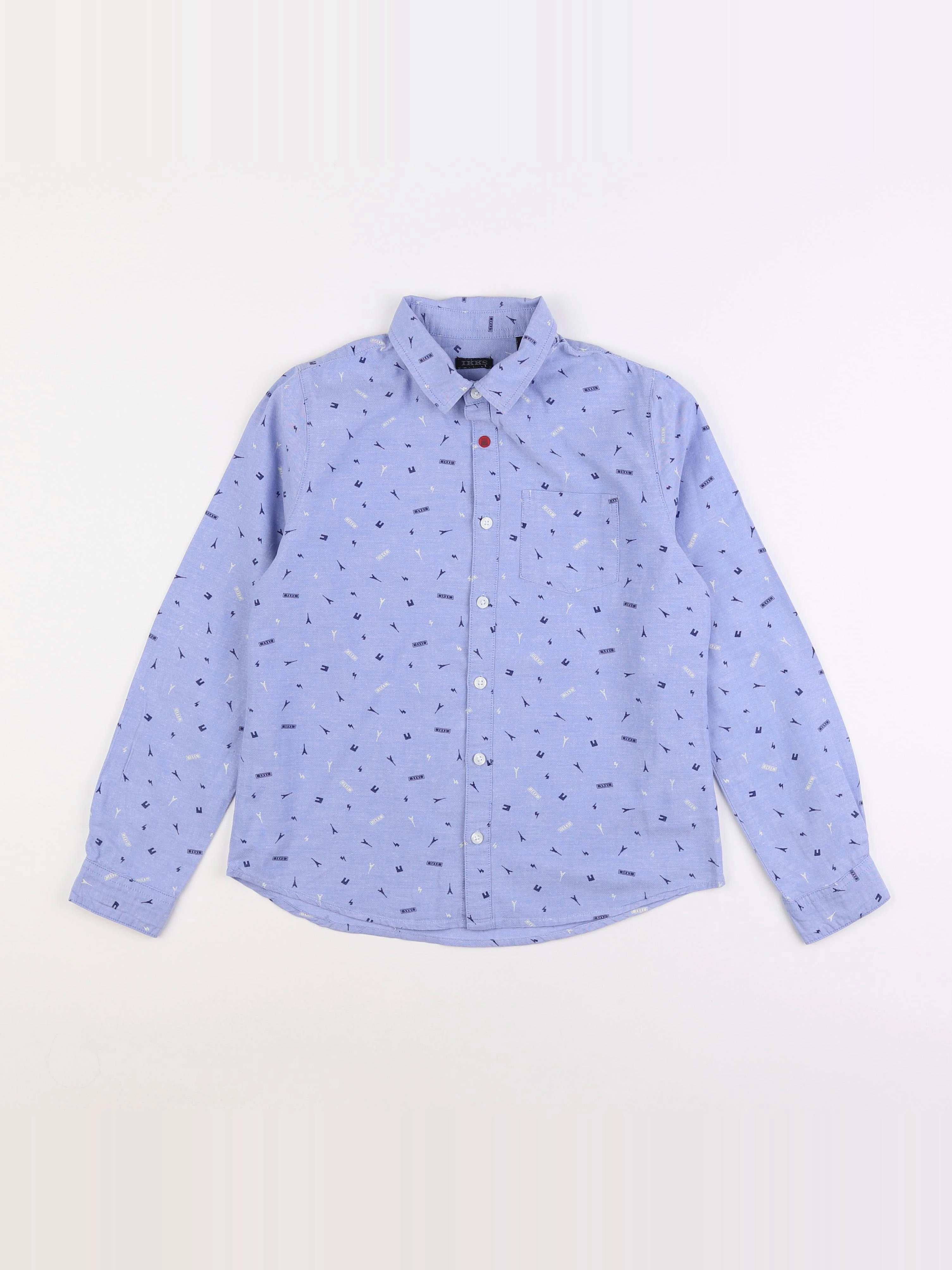IKKS - chemise bleu - 10 ans