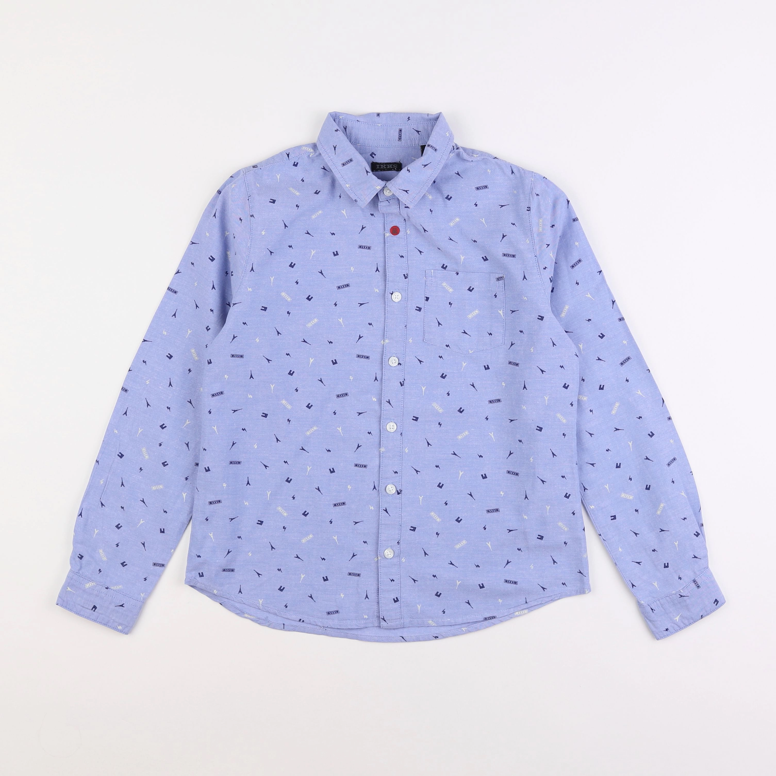 IKKS - chemise bleu - 10 ans