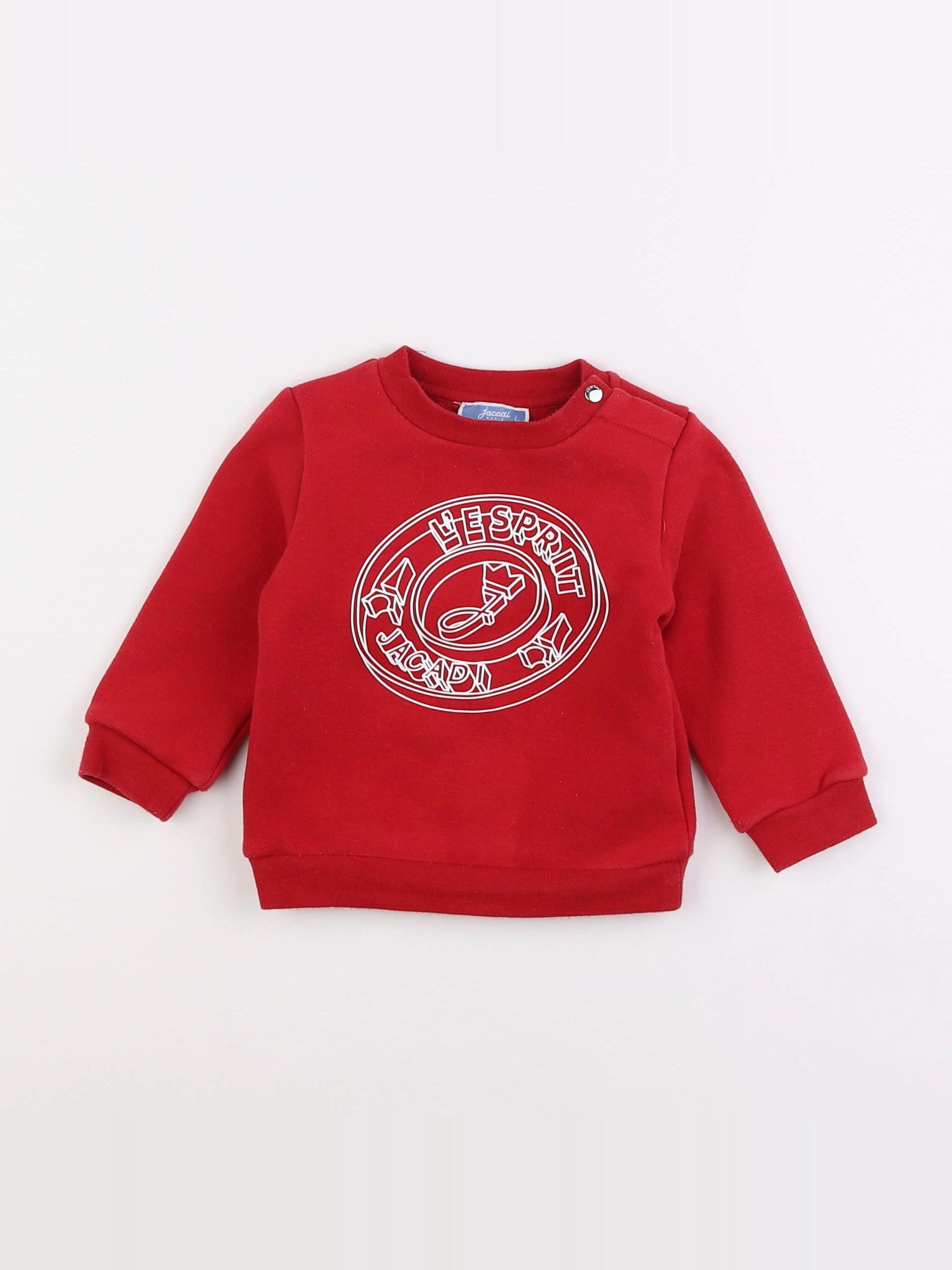 Jacadi - sweat rouge - 12 mois