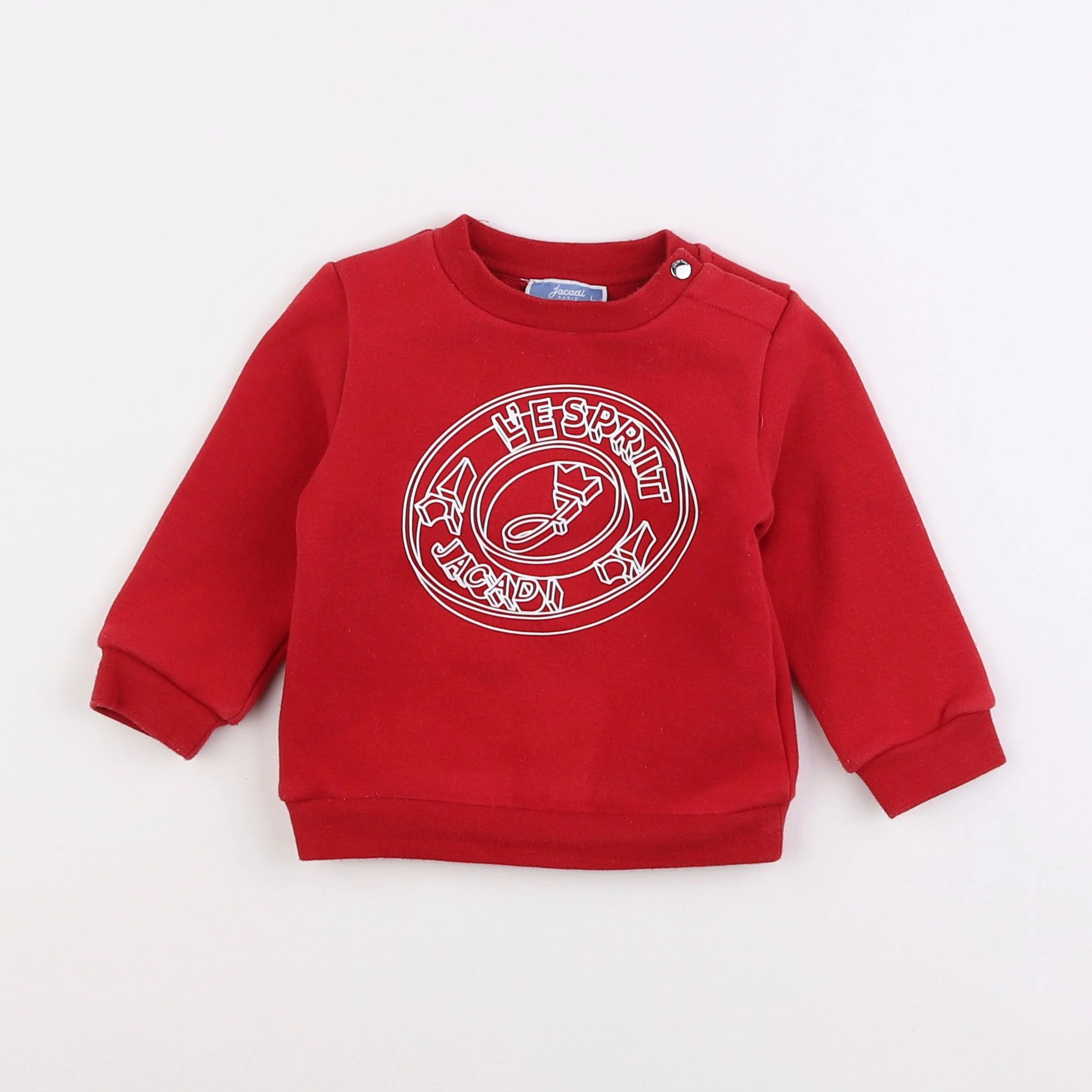 Jacadi - sweat rouge - 12 mois
