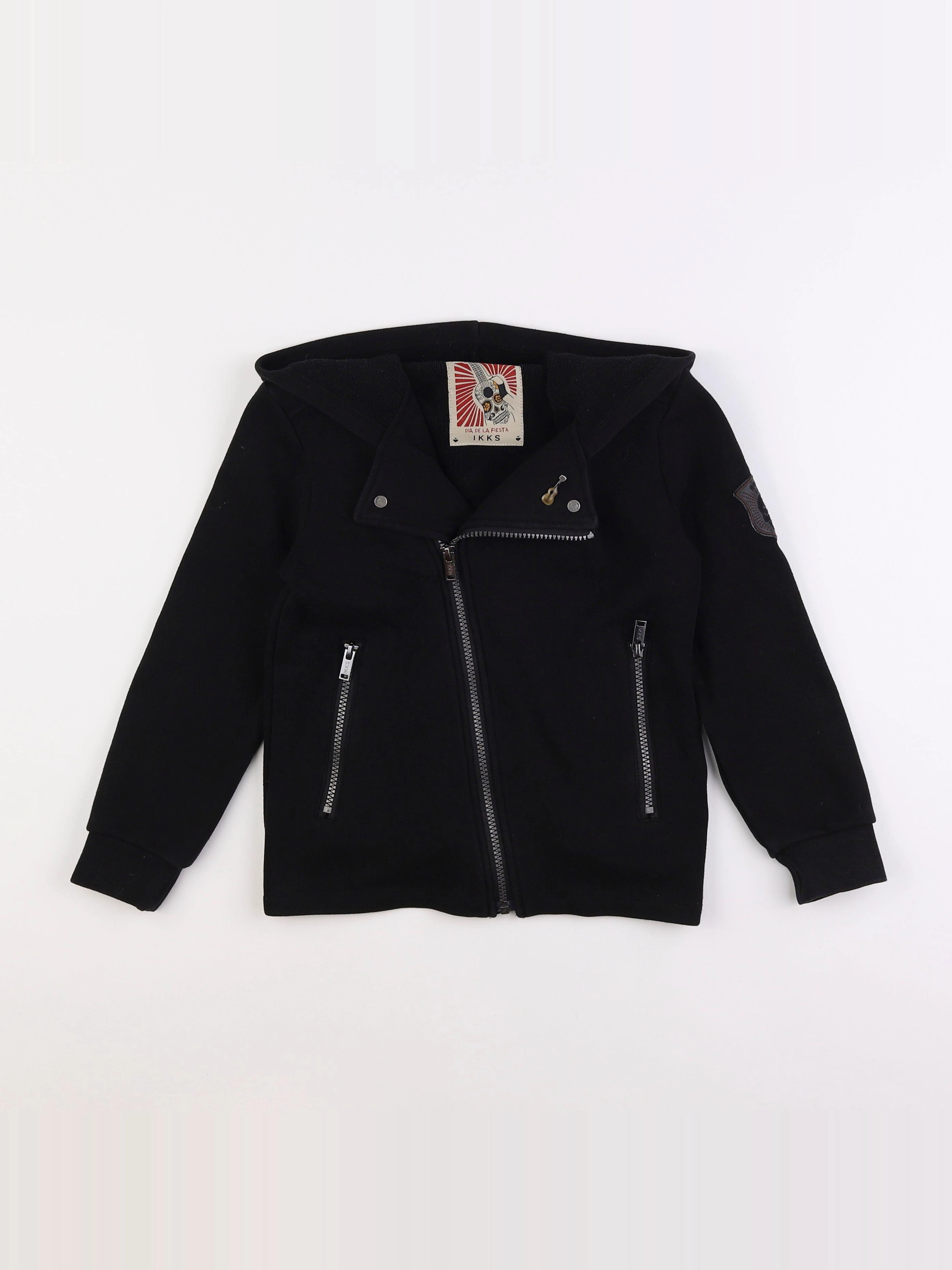 IKKS - veste doublé noir - 8 ans