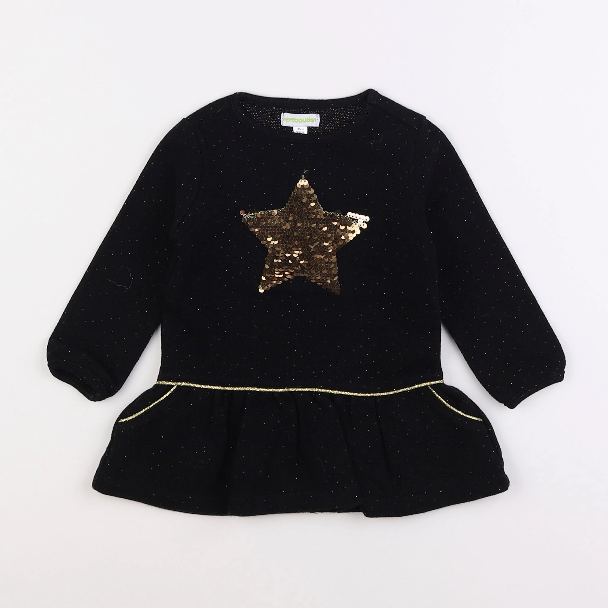 Vertbaudet - robe noir - 2 ans