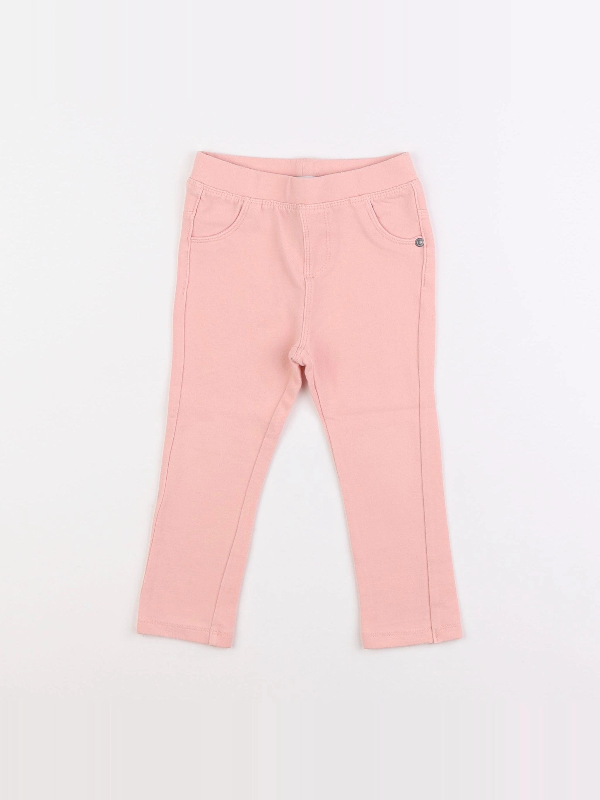Vertbaudet - jegging rose - 18 mois