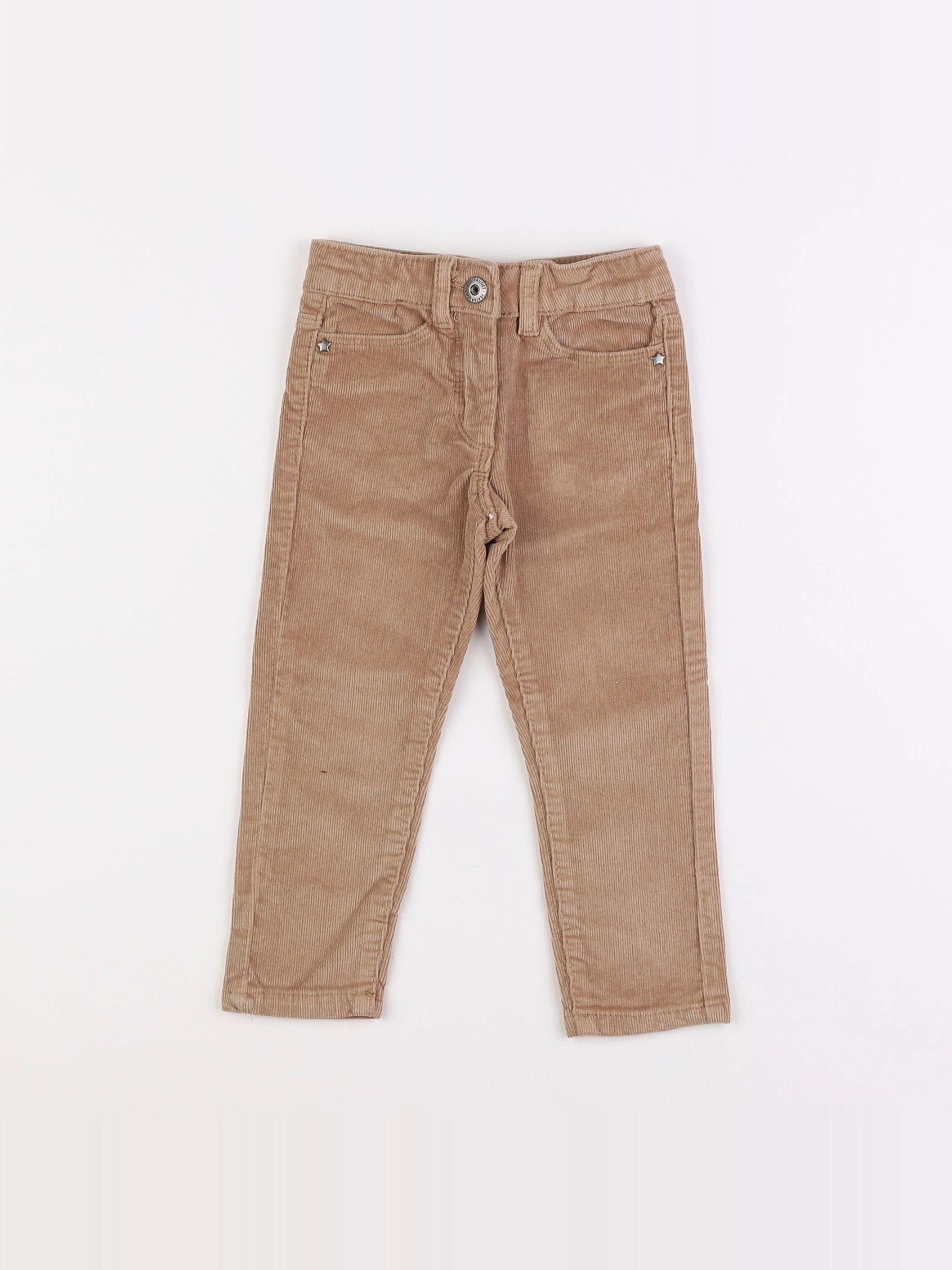 Vertbaudet - pantalon marron - 2 ans