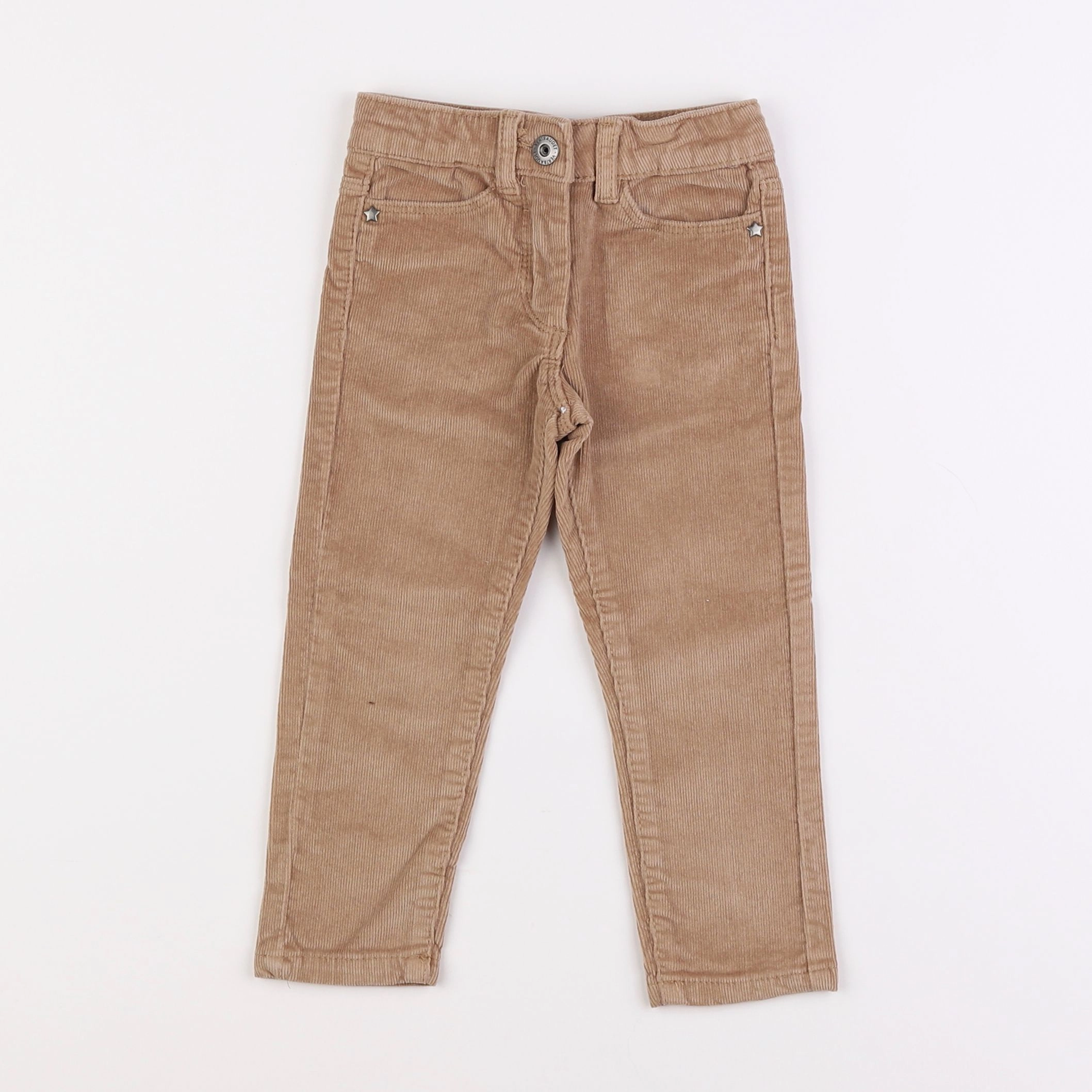 Vertbaudet - pantalon marron - 2 ans