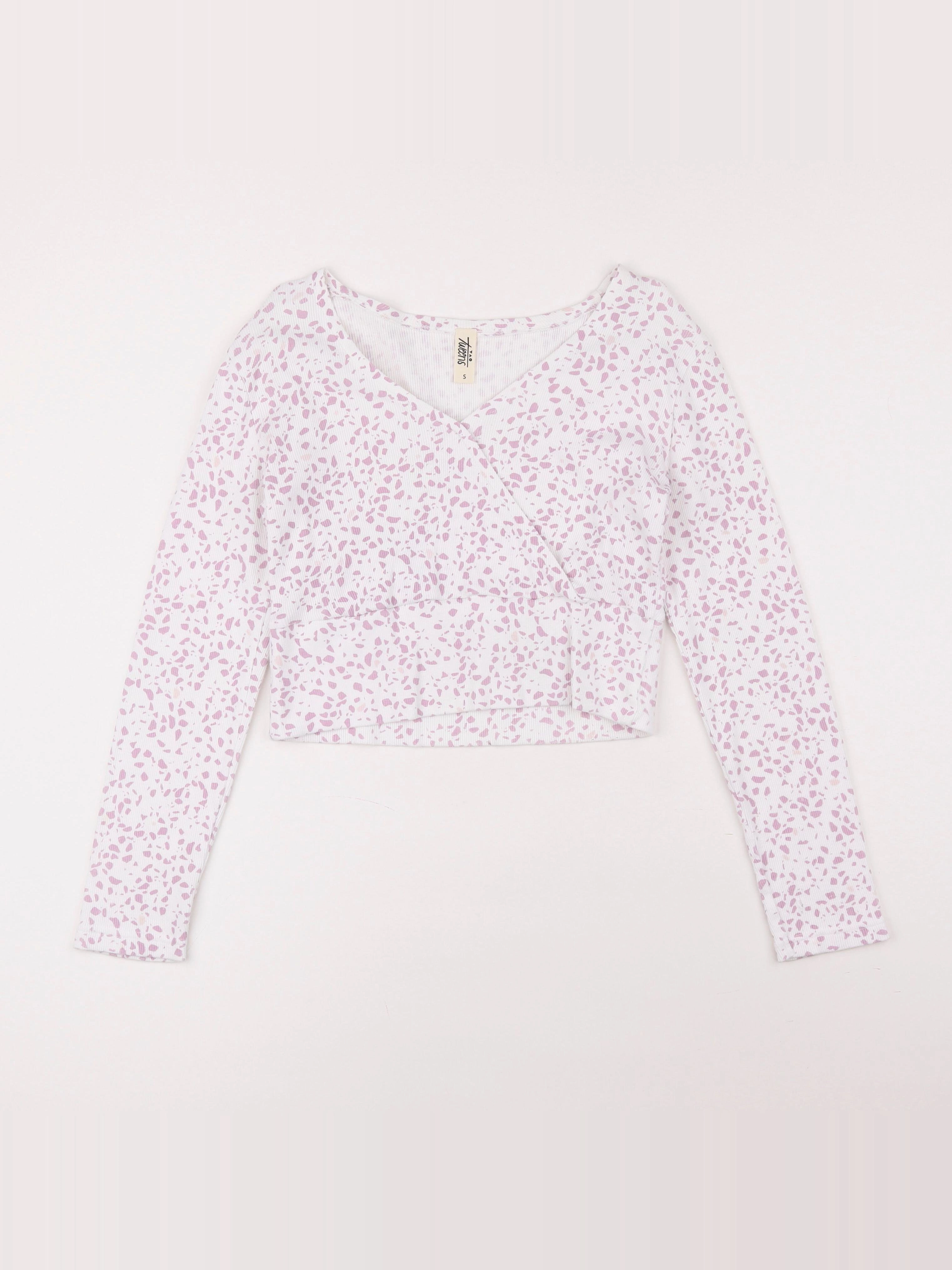 Tape à l'oeil - tee-shirt violet, blanc - 14 ans